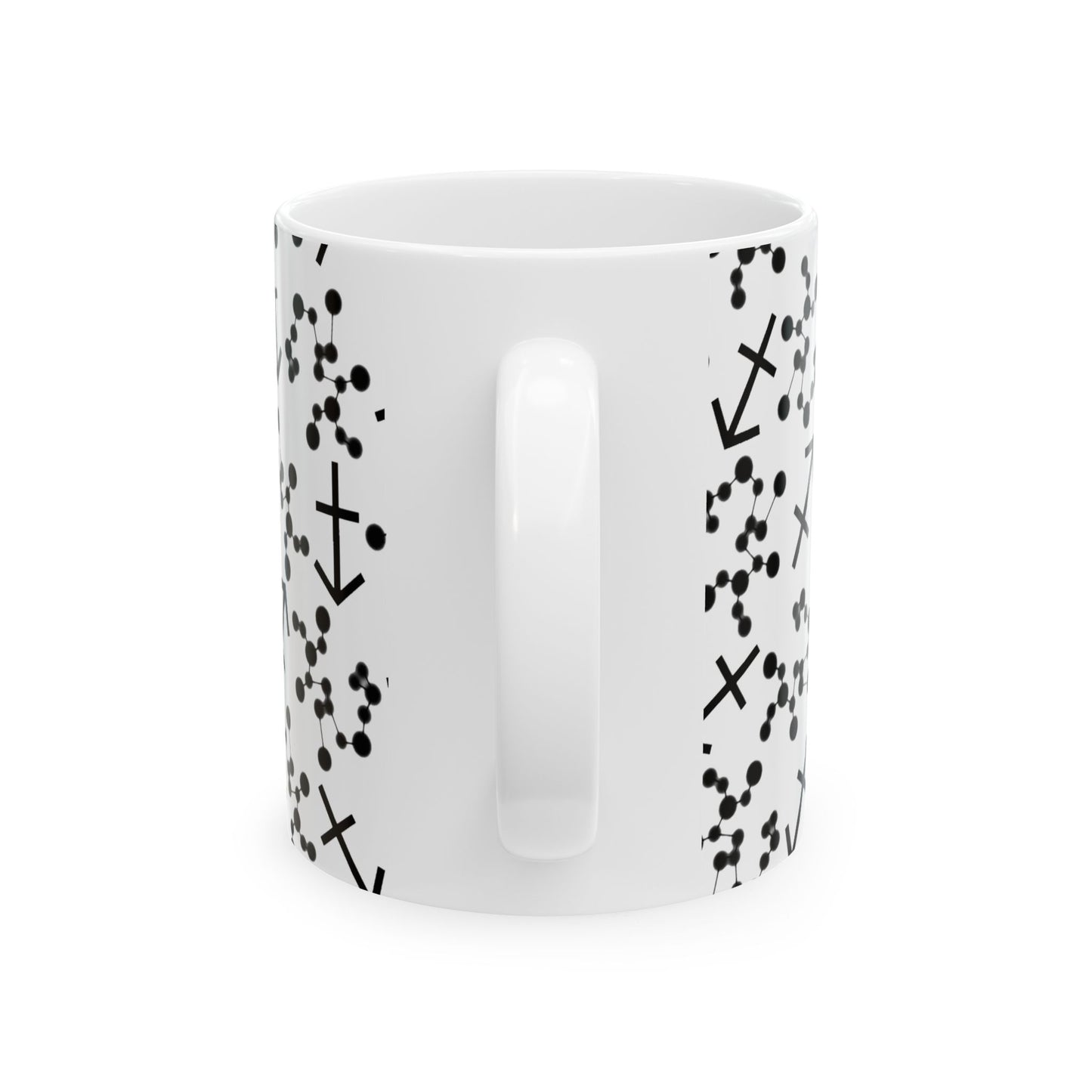 Ceramic Mug, (11oz, 15oz), Ceramic Coffee Mug, AOP, Constellation & Symbol, Sagittarius Zodiac Design