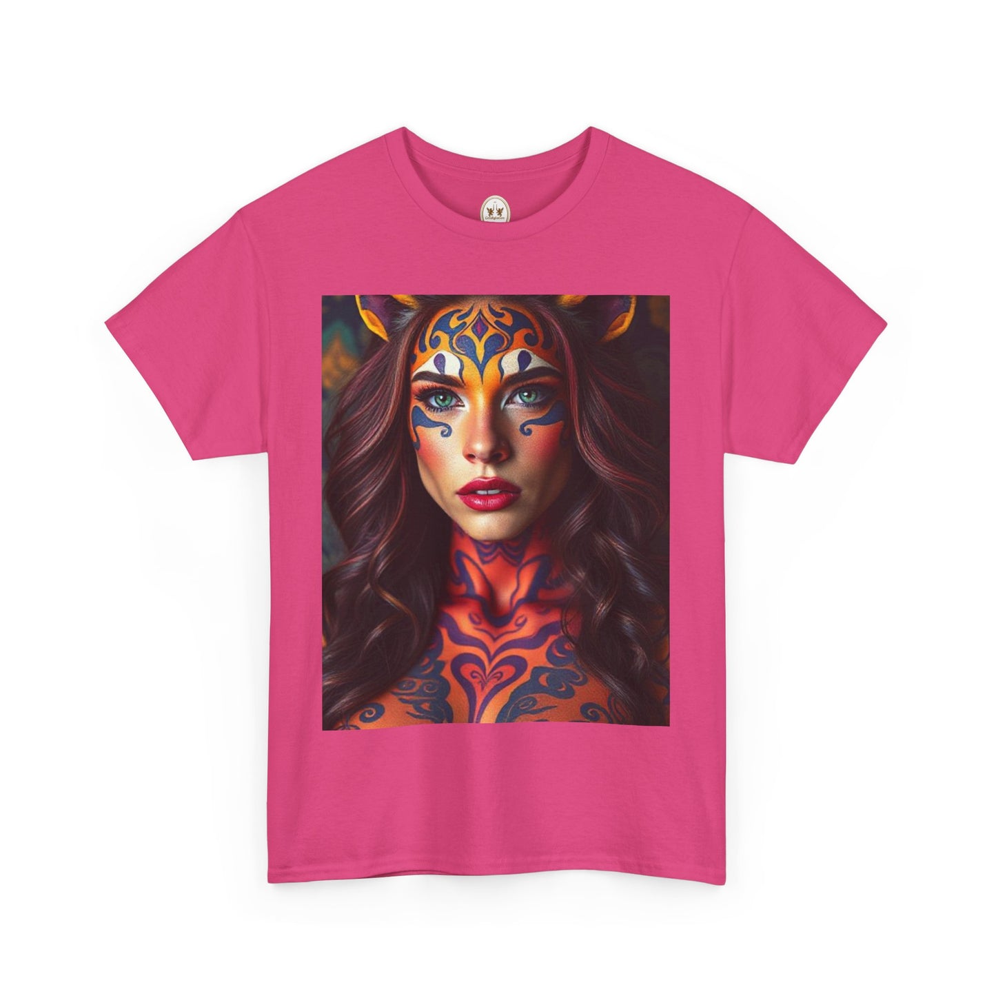 Unisex Heavy Cotton T-Shirt, Leo, Zodiac, Sexy Art