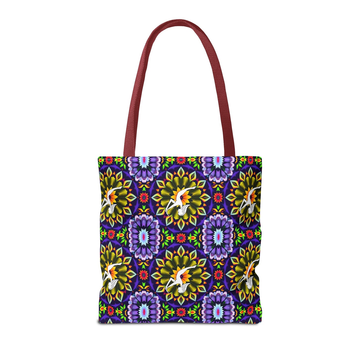 Tote Bag (AOP), Sagittarius, Zodiac v2, Flower Pattern
