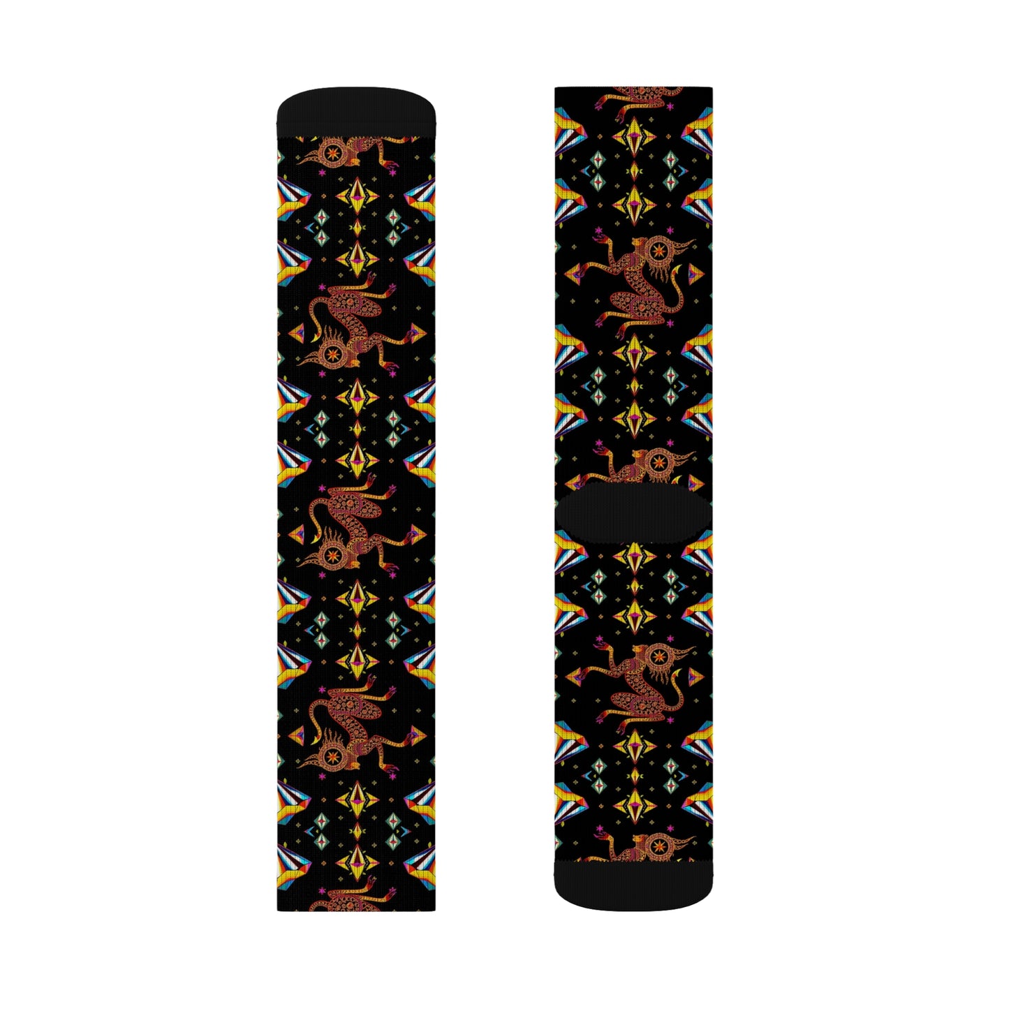 Sublimation Socks, Virgo, Zodiac v3, Jewel Pattern