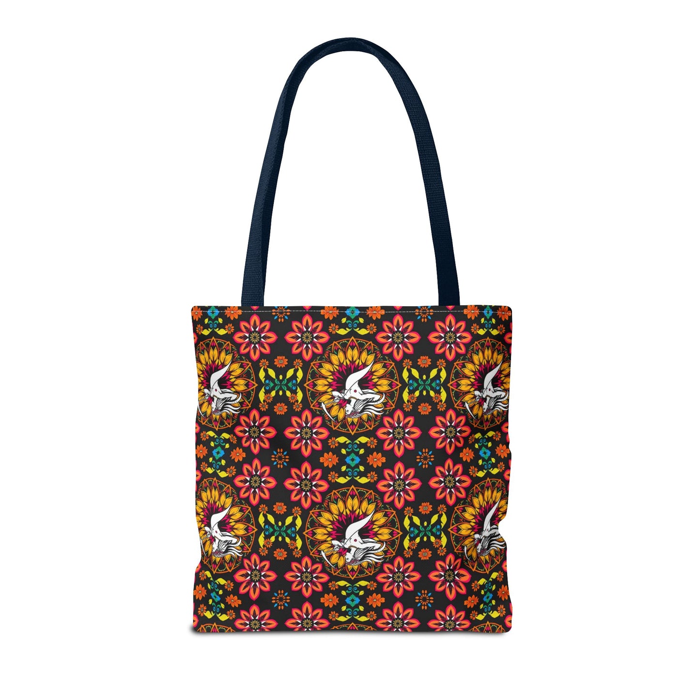 Tote Bag (AOP), Sagittarius, Zodiac v1, Flower Pattern