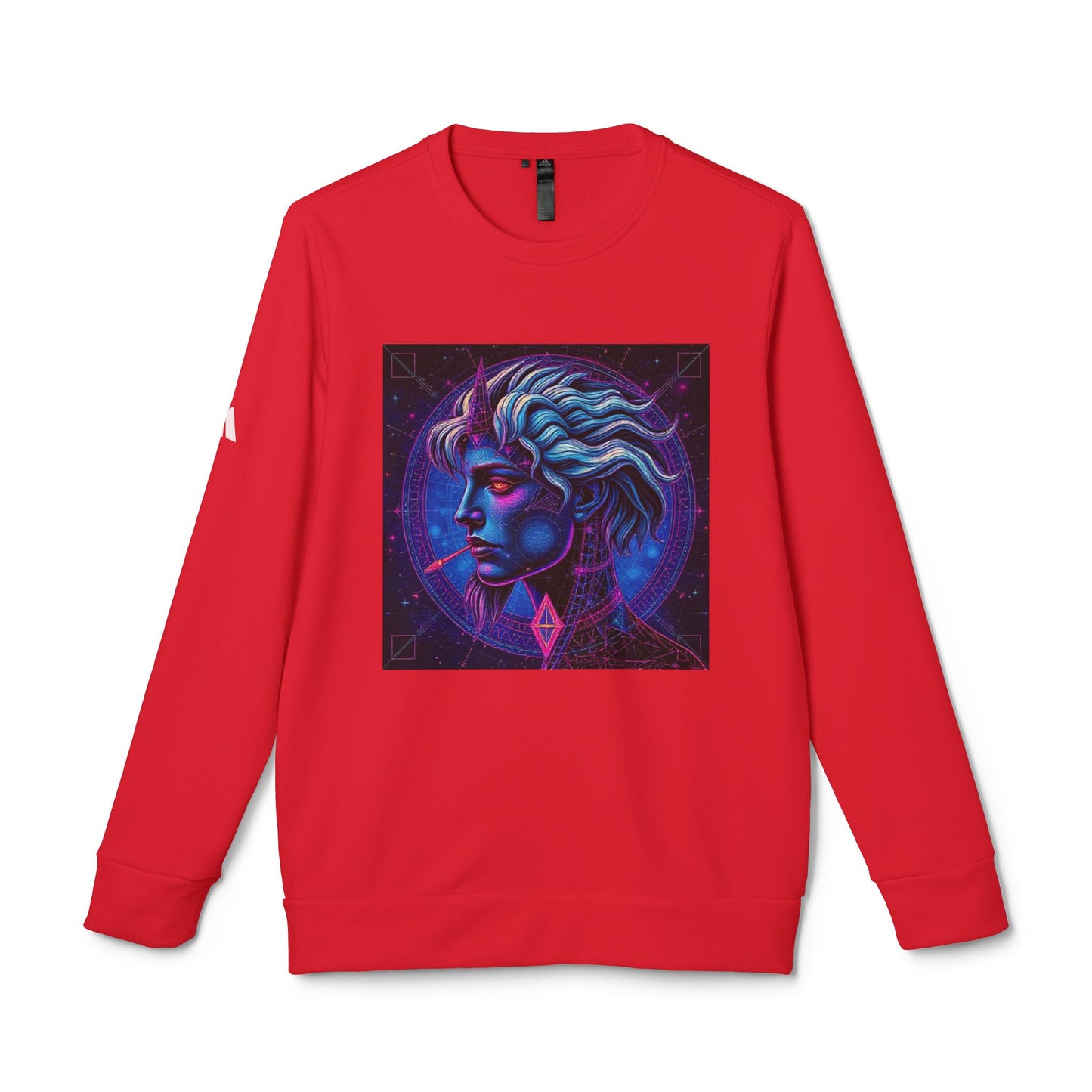 Adidas, Unisex Fleece Crewneck Sweatshirt, Gemini, Pop Art v1, Zodiac
