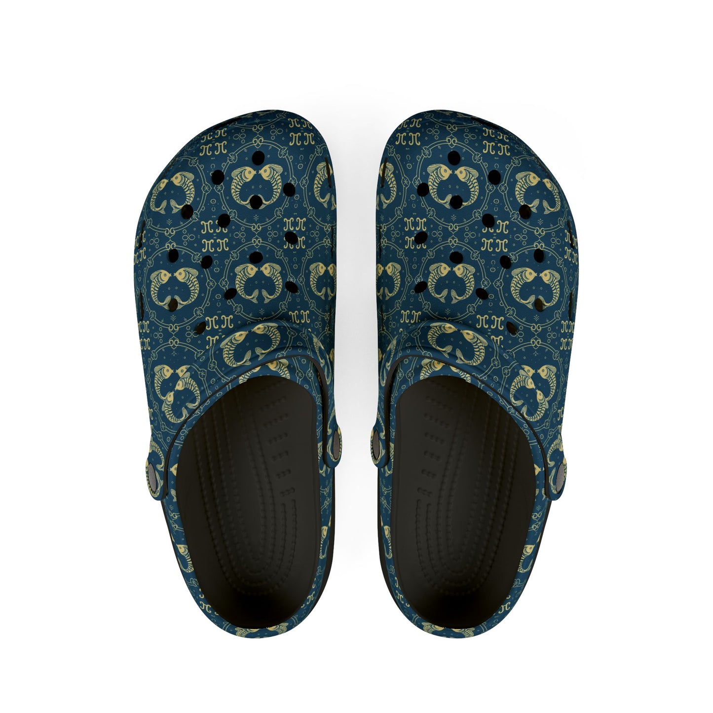 EVA Foam Rubber Shoes, (AOP), Pisces, Zodiac v4, Pattern