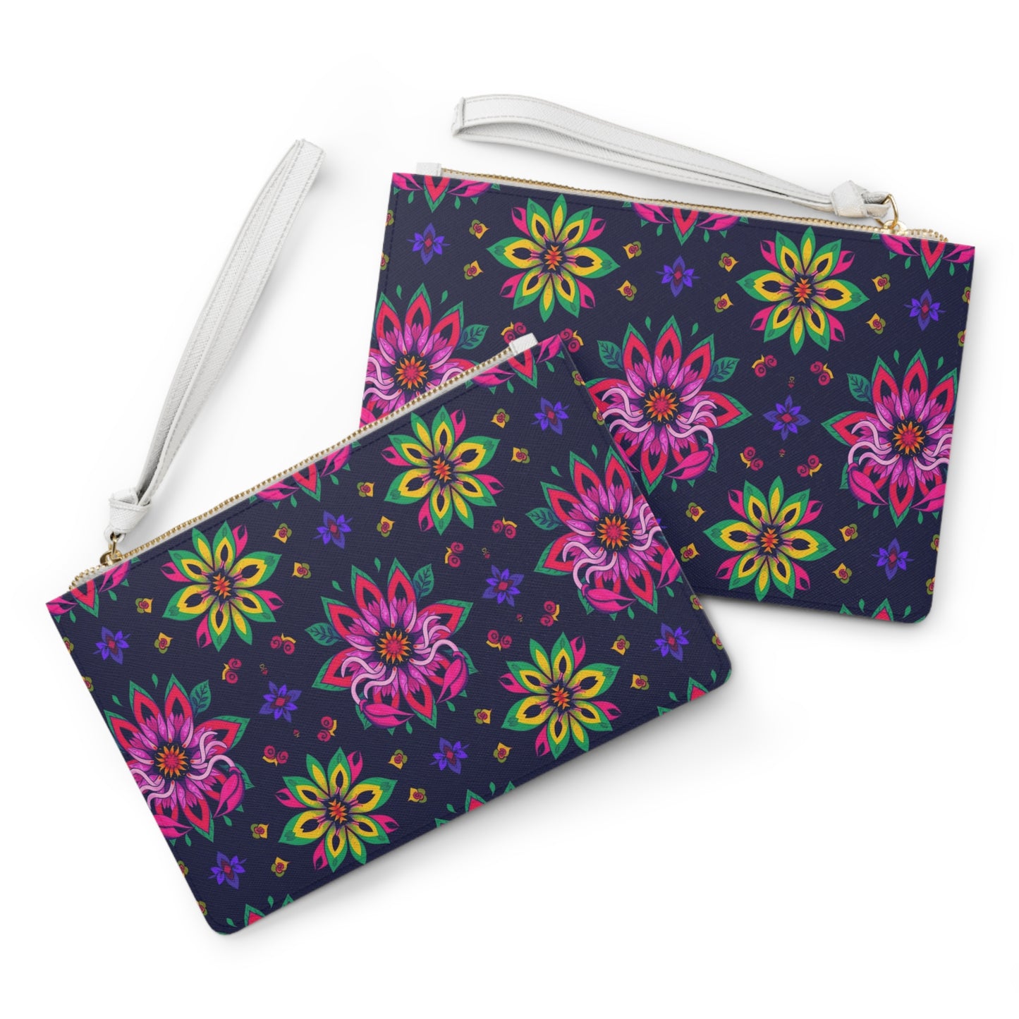 Clutch Bag, Scorpio, Zodiac v2, Flower Pattern