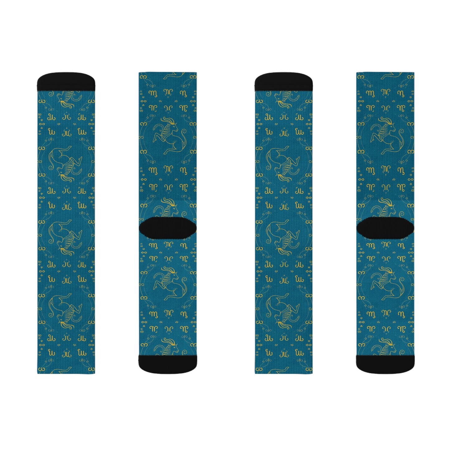 Sublimation Socks, Aquarius, Zodiac v1, Pattern