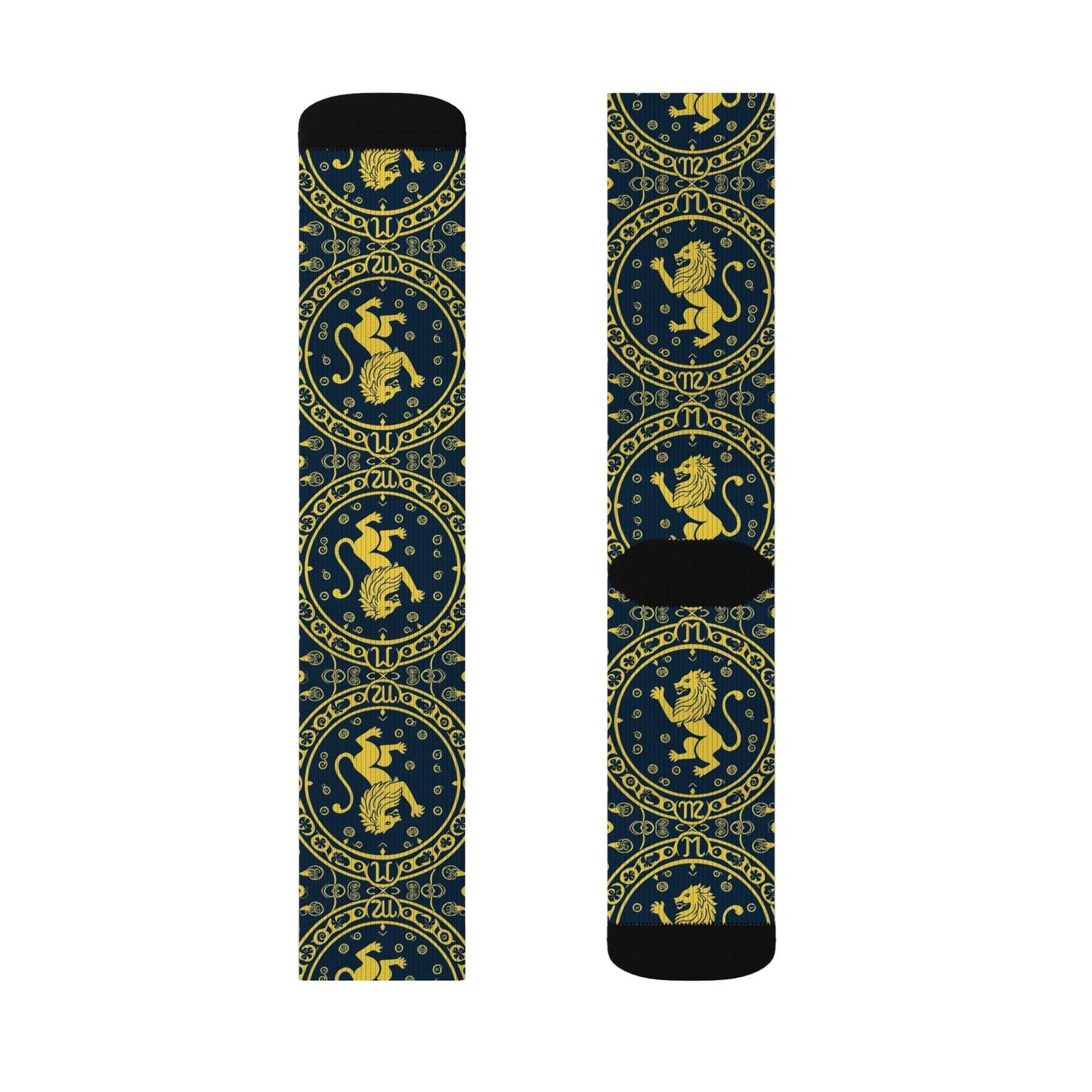 Sublimation Socks, Leo, Zodiac, Pattern