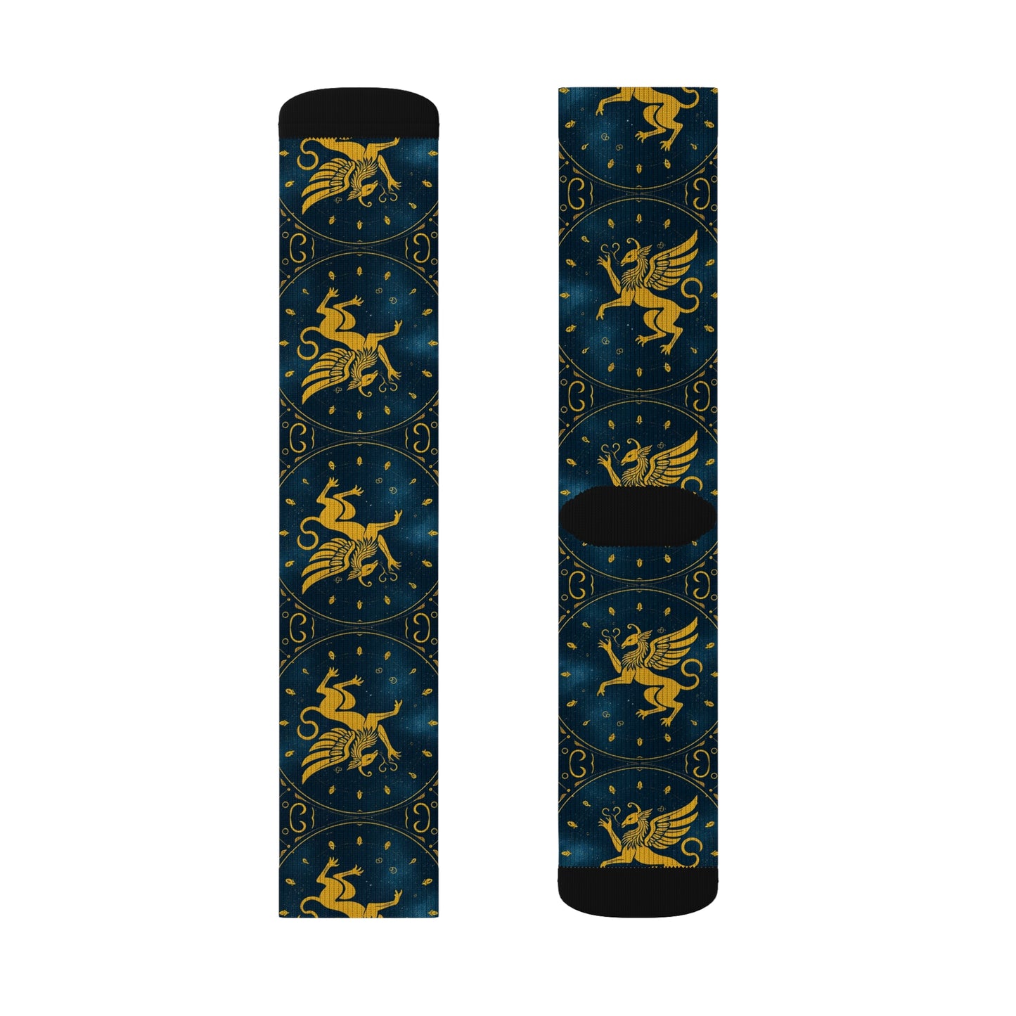 Sublimation Socks, Virgo, Zodiac Pattern