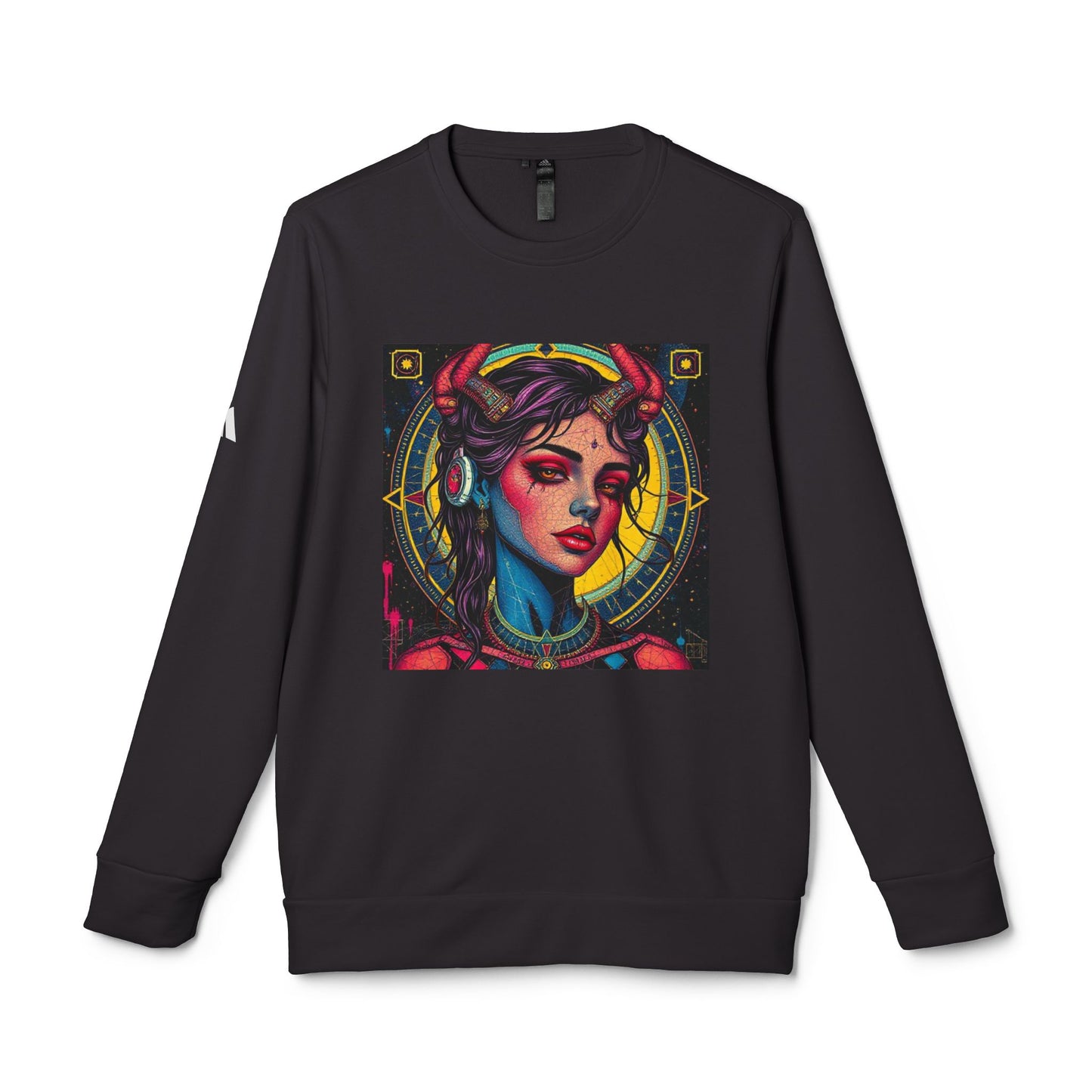 Adidas, Unisex Fleece Crewneck Sweatshirt, Scorpio, Pop Art v1, Zodiac