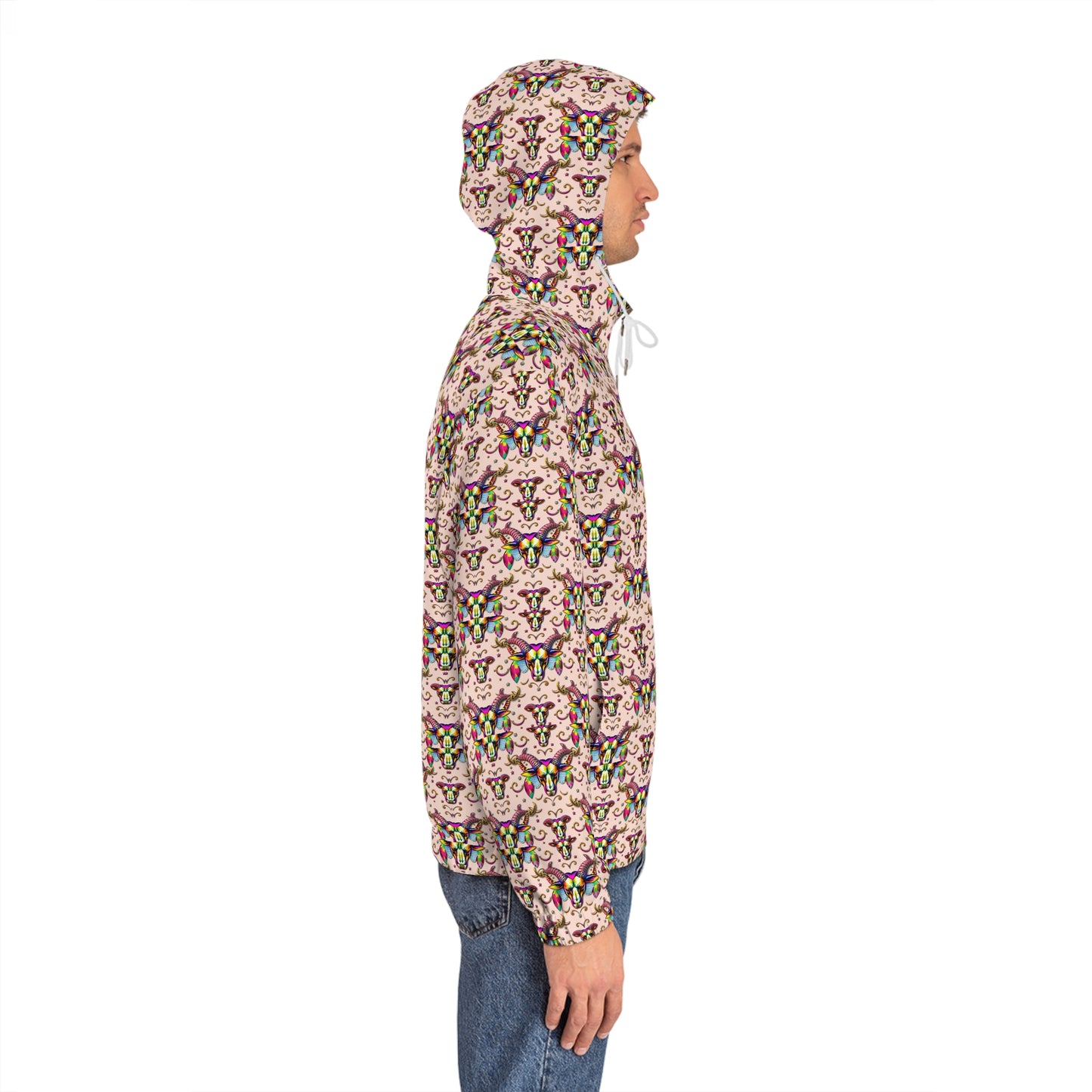 Full-Zip Hoodie (AOP), Taurus, Zodiac v2, Pattern