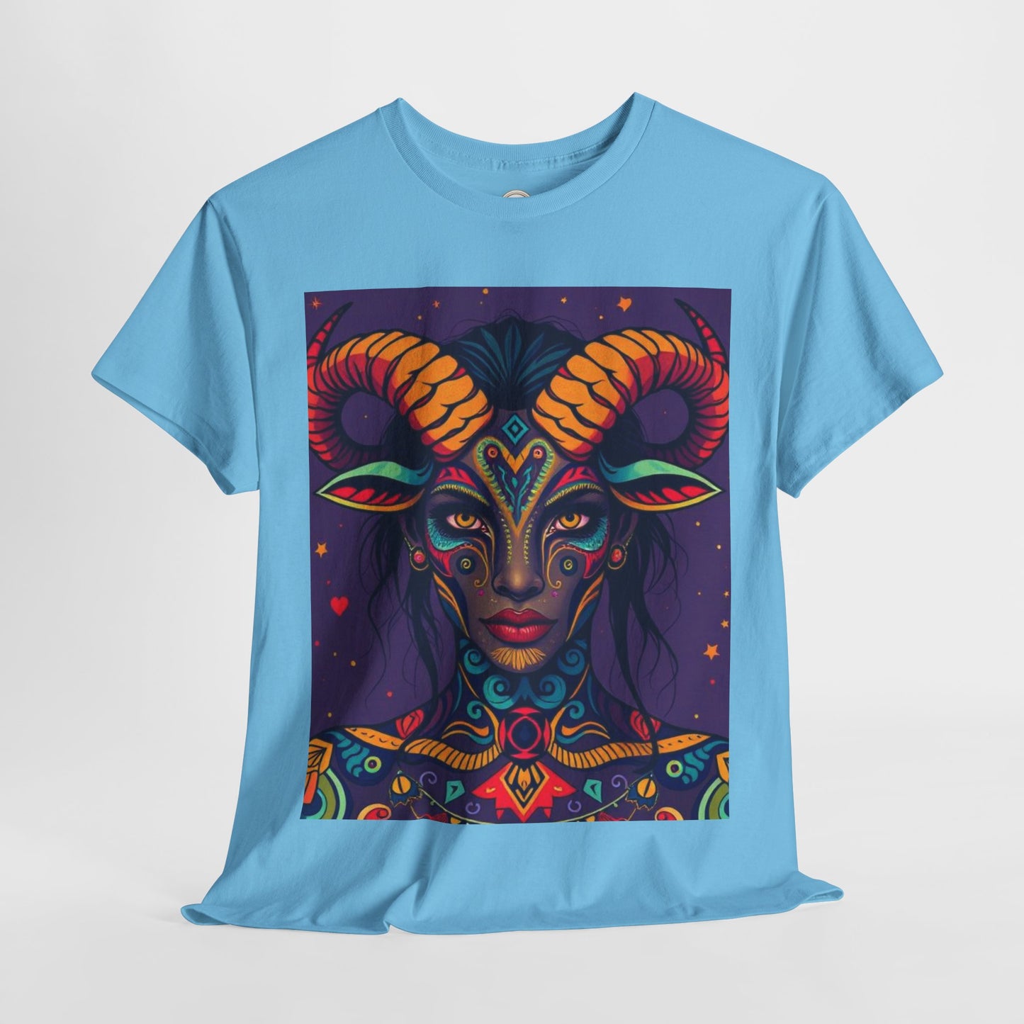 Unisex Heavy Cotton T-Shirt, Taurus, Zodiac v3, Sexy Art