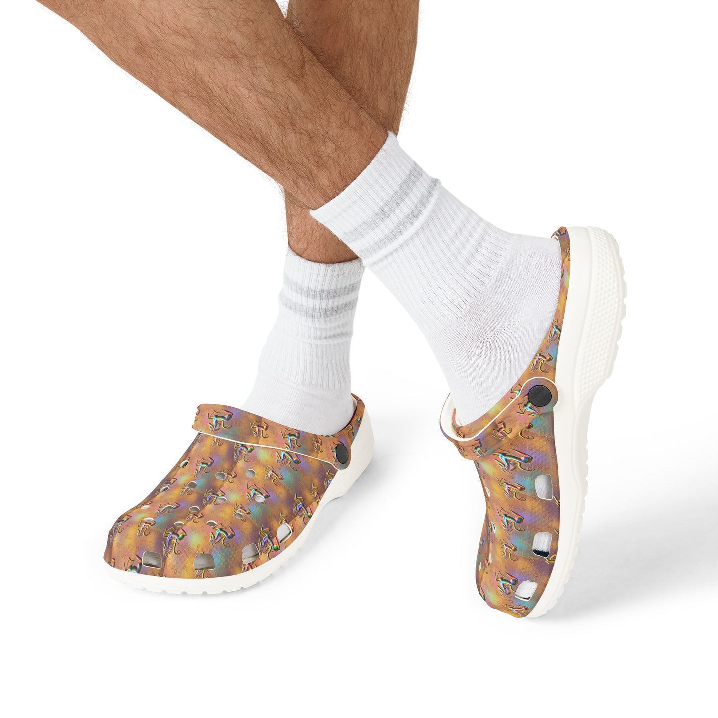 EVA Foam Rubber Shoes, (AOP), Aquarius, Zodiac v2, Pattern