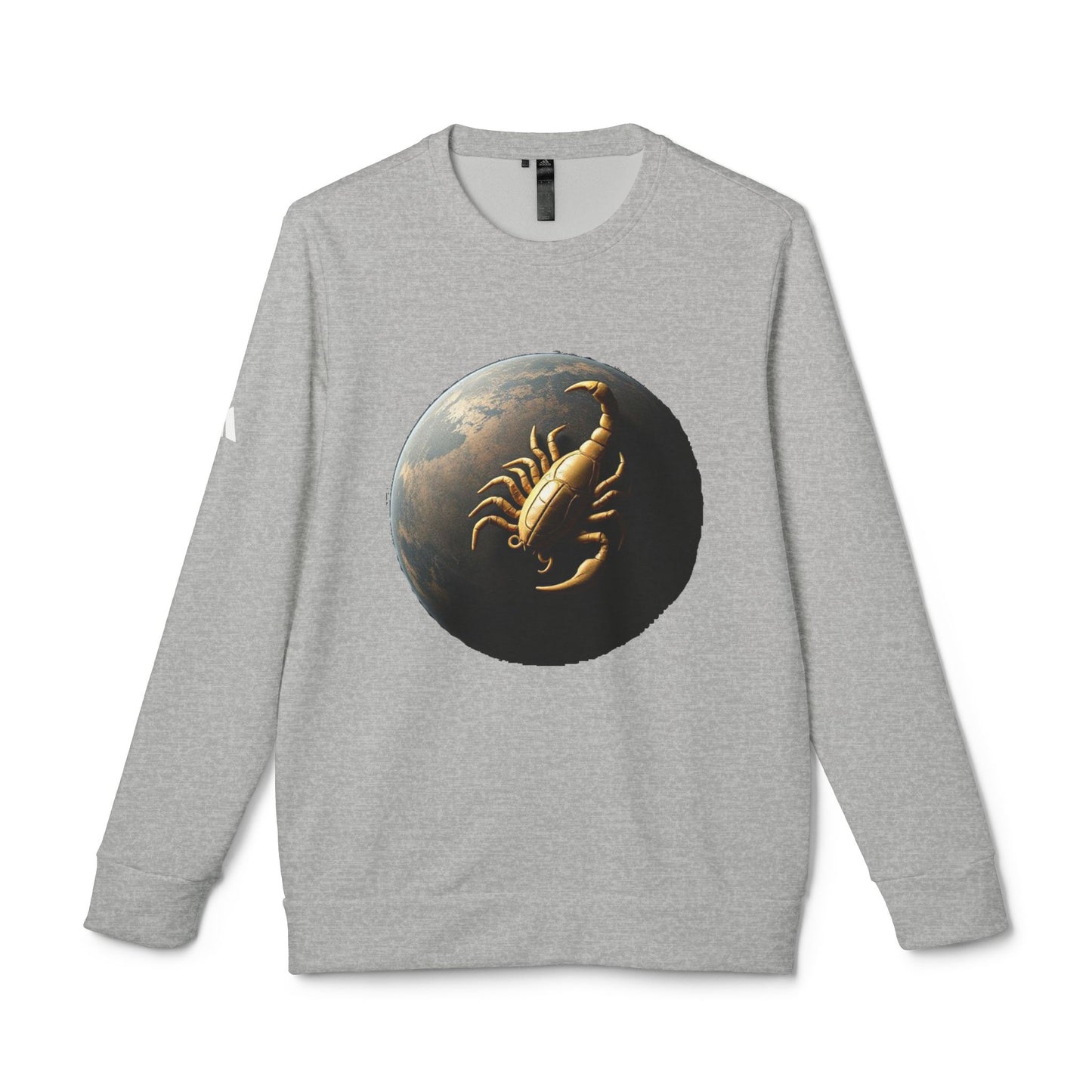 Adidas, Unisex Fleece Crewneck Sweatshirt, Scorpio, Planet Animal, Zodiac
