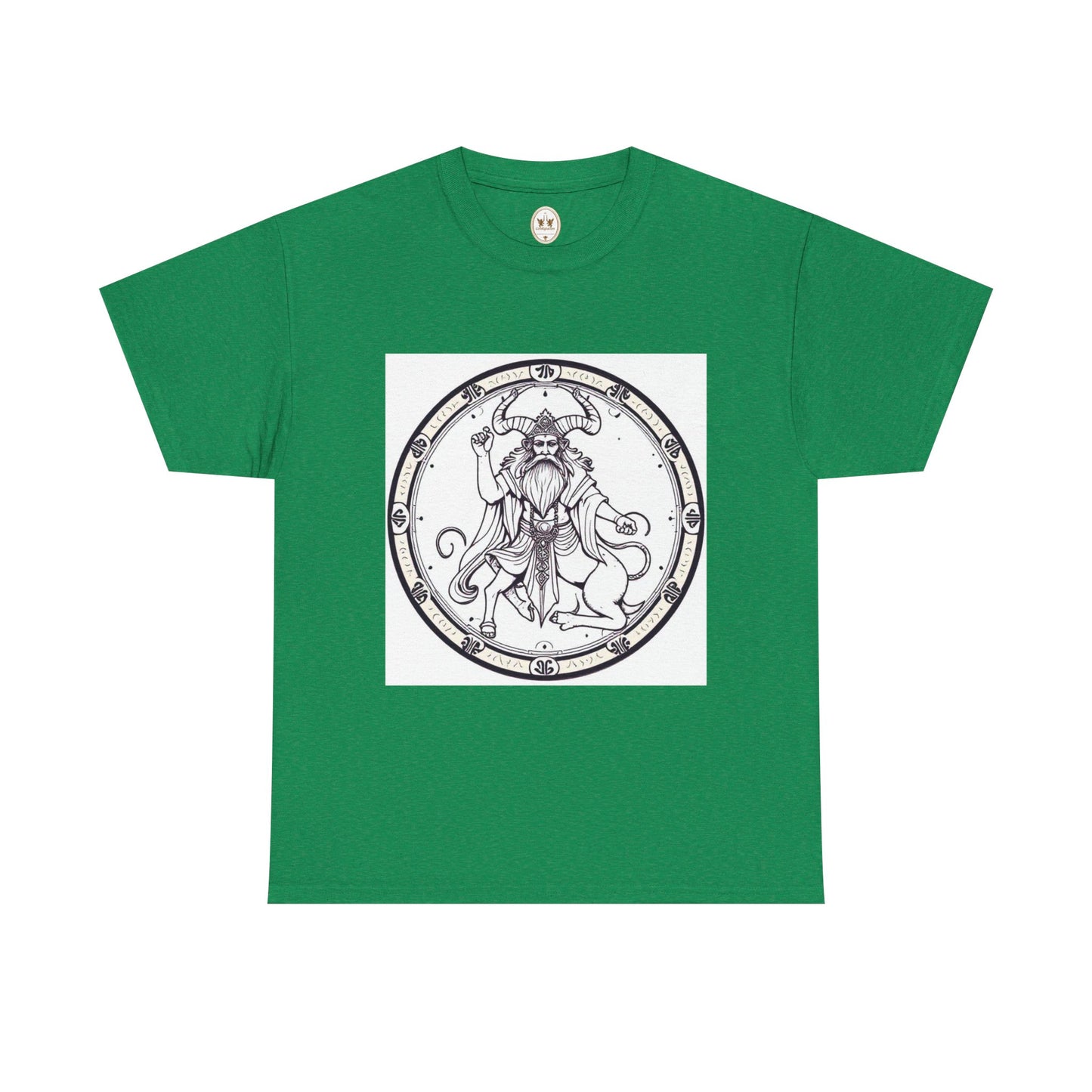 Unisex Heavy Cotton T-Shirt, Bull Centaur v1, Taurus Zodiac Design