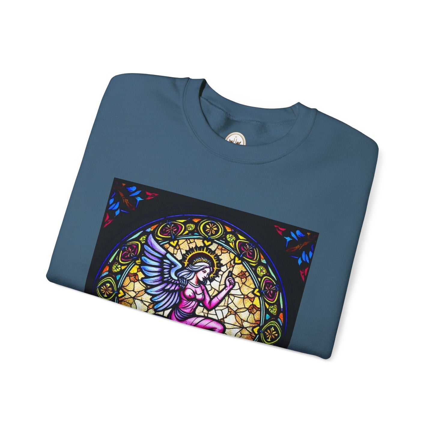 Unisex Heavy Blend™ Crewneck Sweatshirt, Glass 1, Virgo Zodiac Design