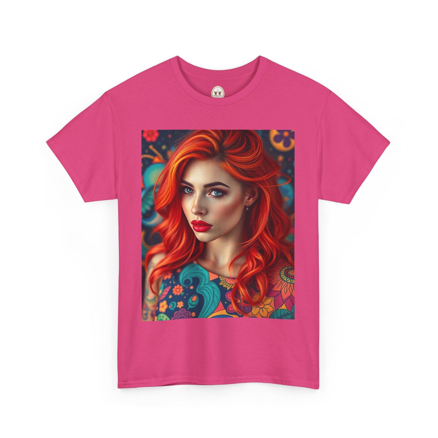 Unisex Heavy Cotton T-Shirt, Aquarius, Zodiac v1, Sexy Art