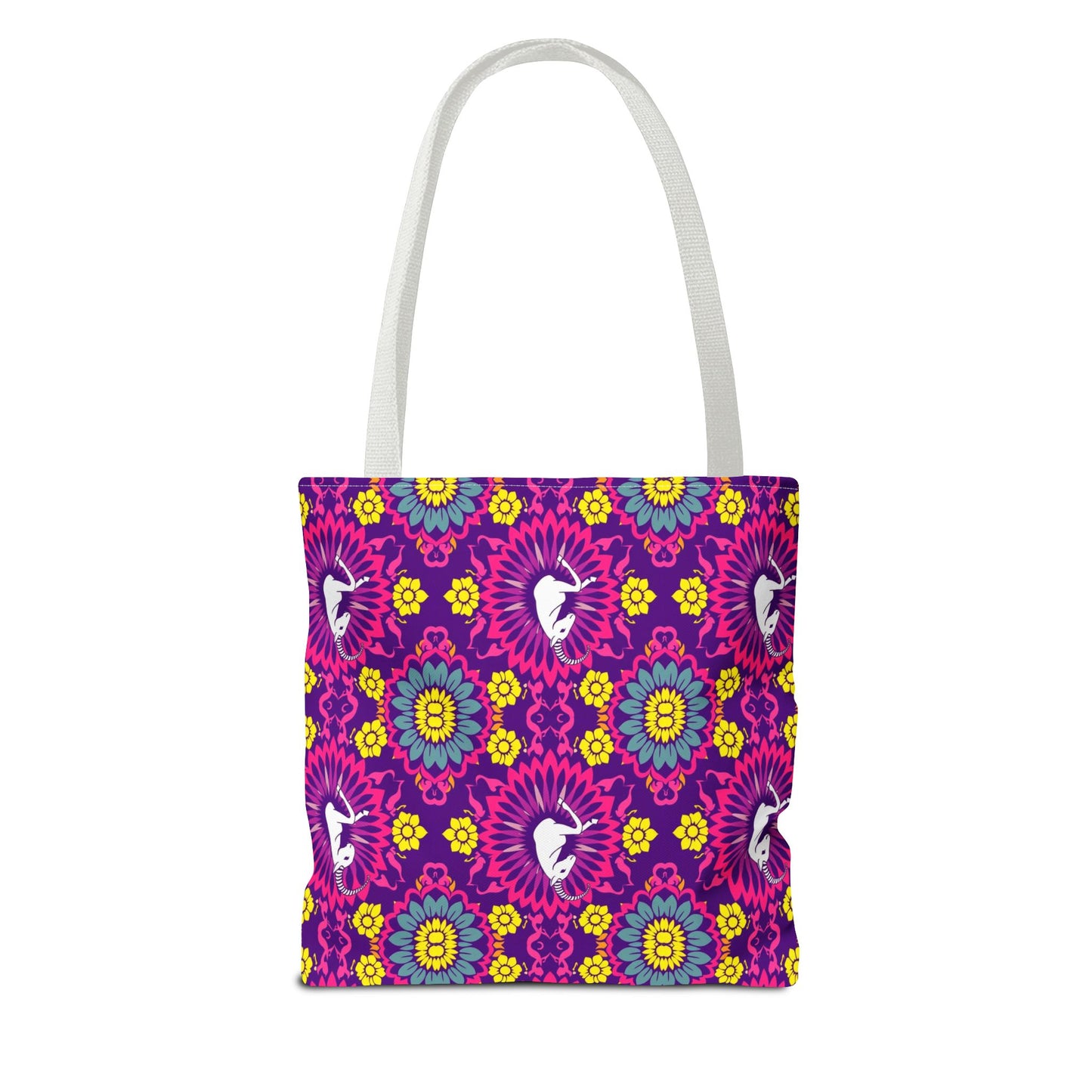 Tote Bag, (AOP), Capricorn, Zodiac v5, Flower Pattern