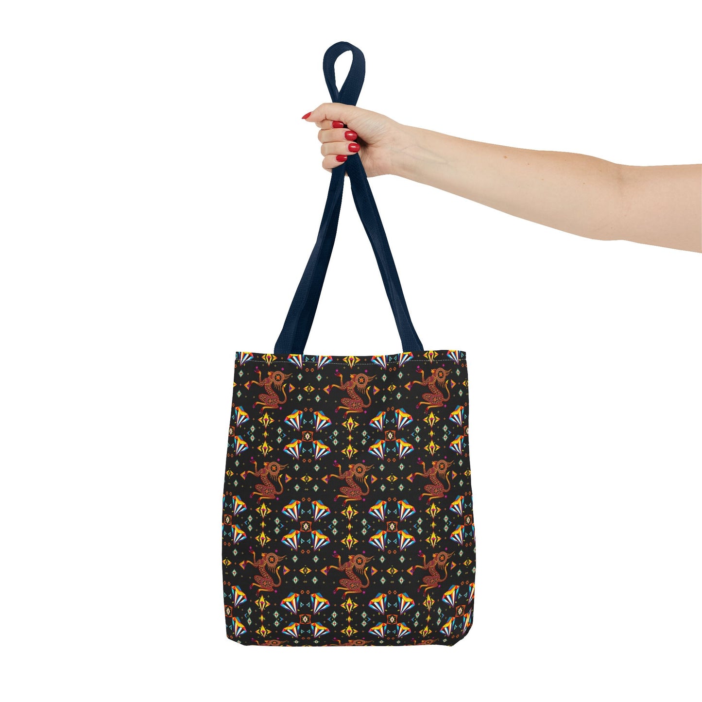 Tote Bag (AOP), Virgo, Zodiac, Jewel Pattern