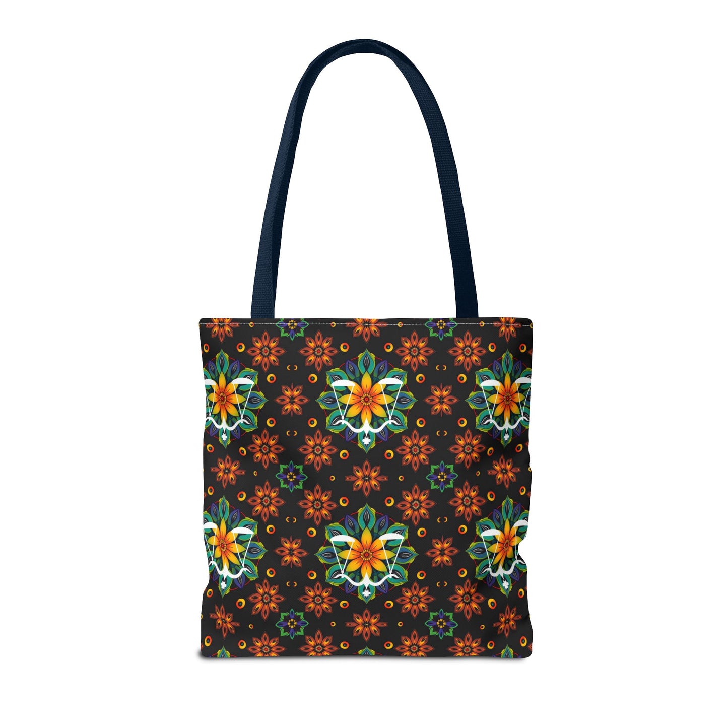 Tote Bag (AOP), Libra, Zodiac v2, Flower Pattern