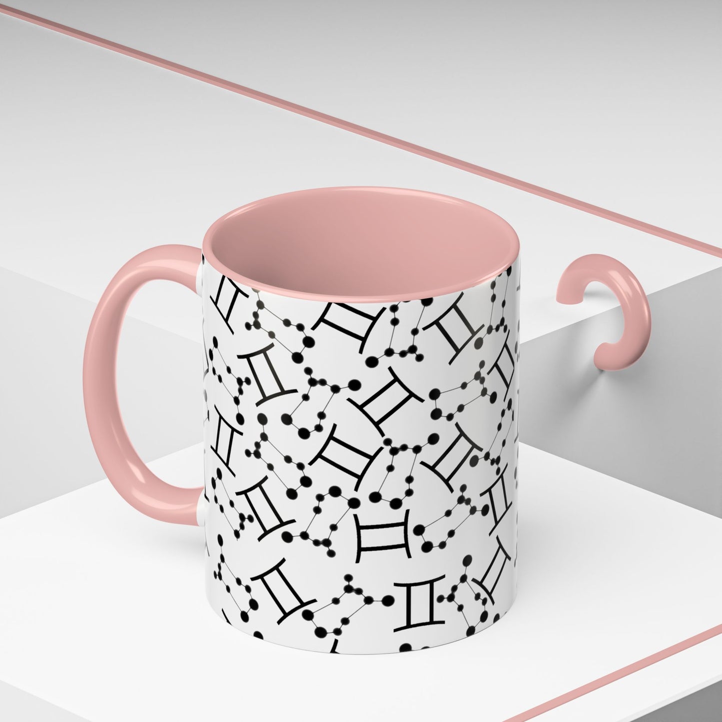 Accent Coffee Mug with the Gemini sign (11, 15oz)