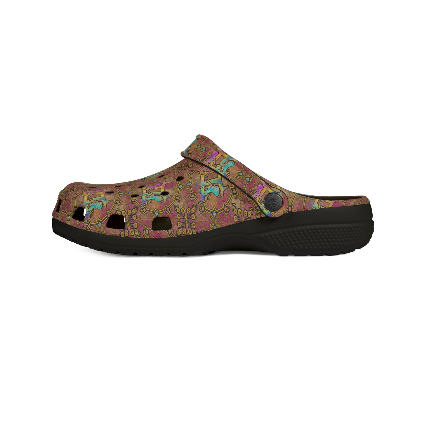 EVA Foam Rubber Shoes, (AOP), Gemini, Zodiac v4, Pattern