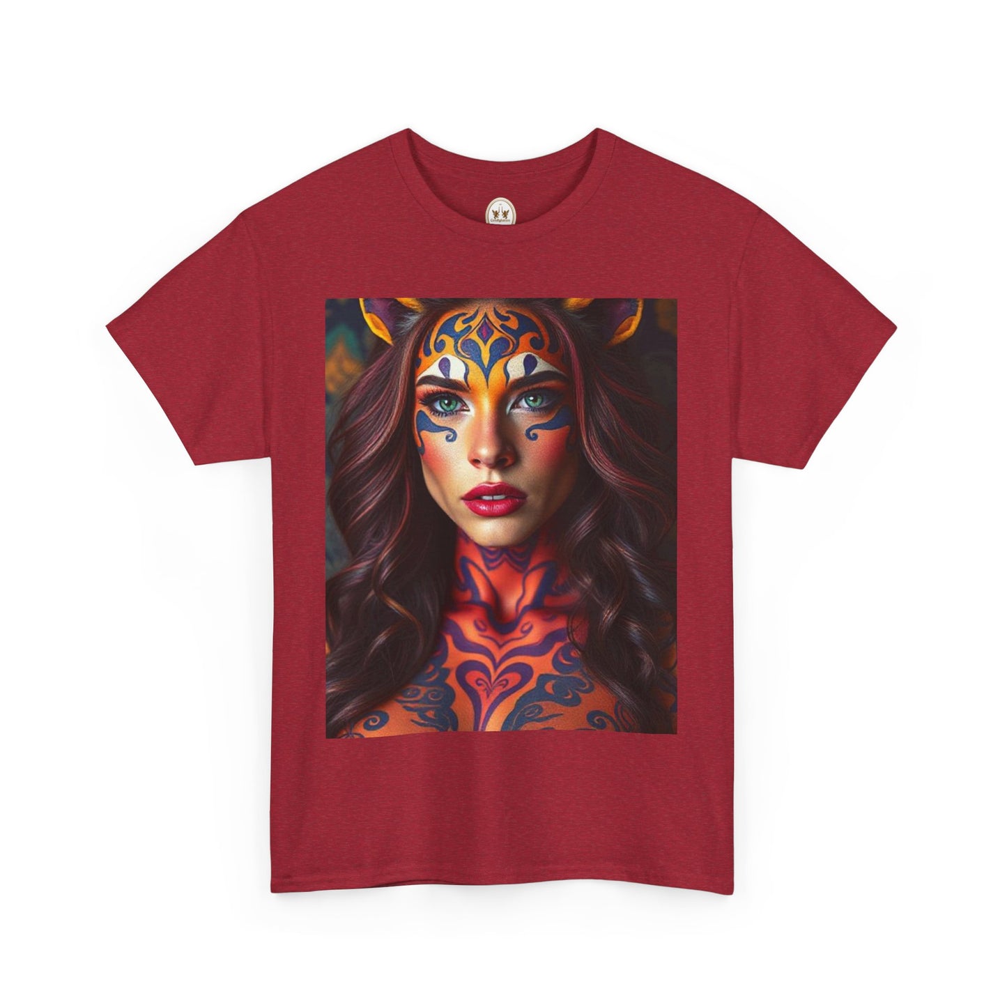 Unisex Heavy Cotton T-Shirt, Leo, Zodiac, Sexy Art