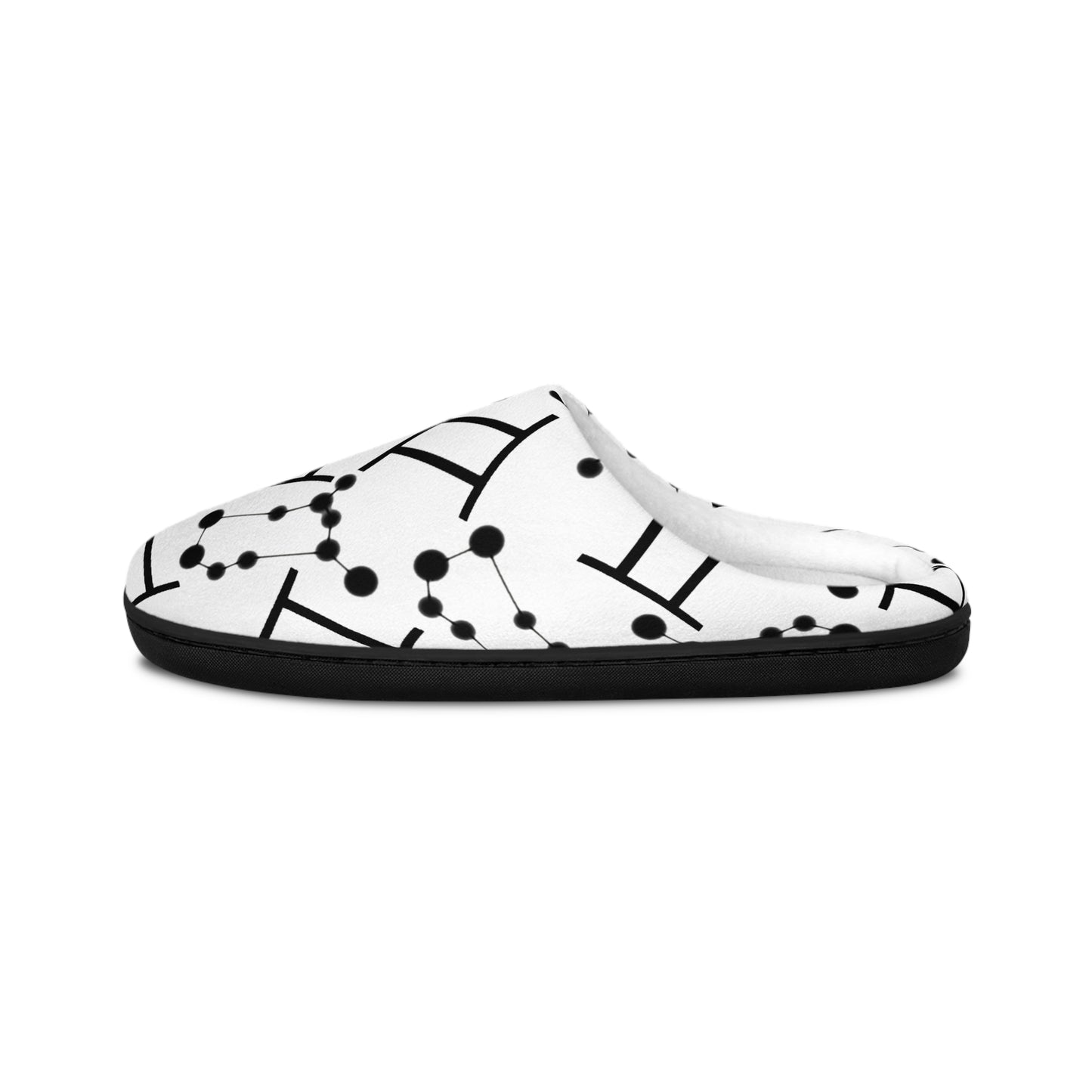 Women's Indoor Slippers, Gemini Zodiac Sign
