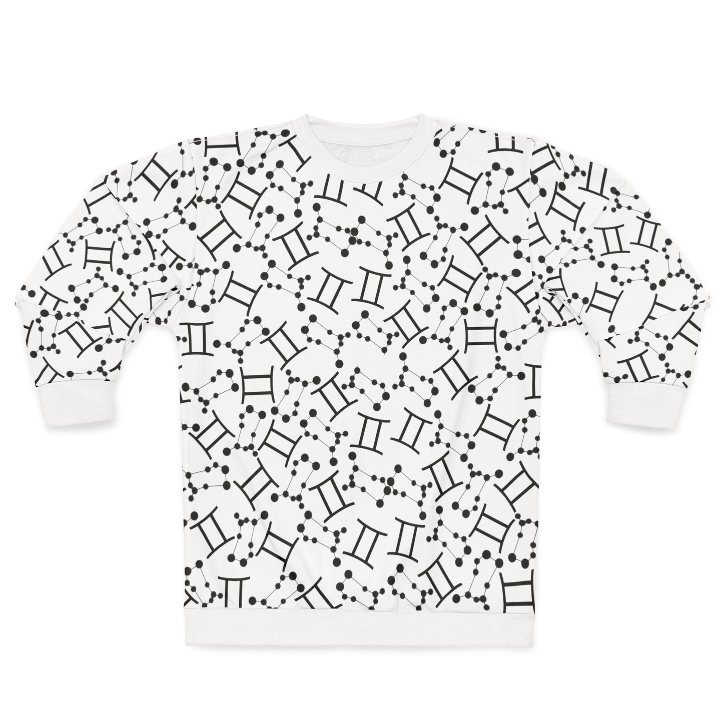 Zodiac AOP Unisex Sweatshirt Gemini Zodiac Sign
