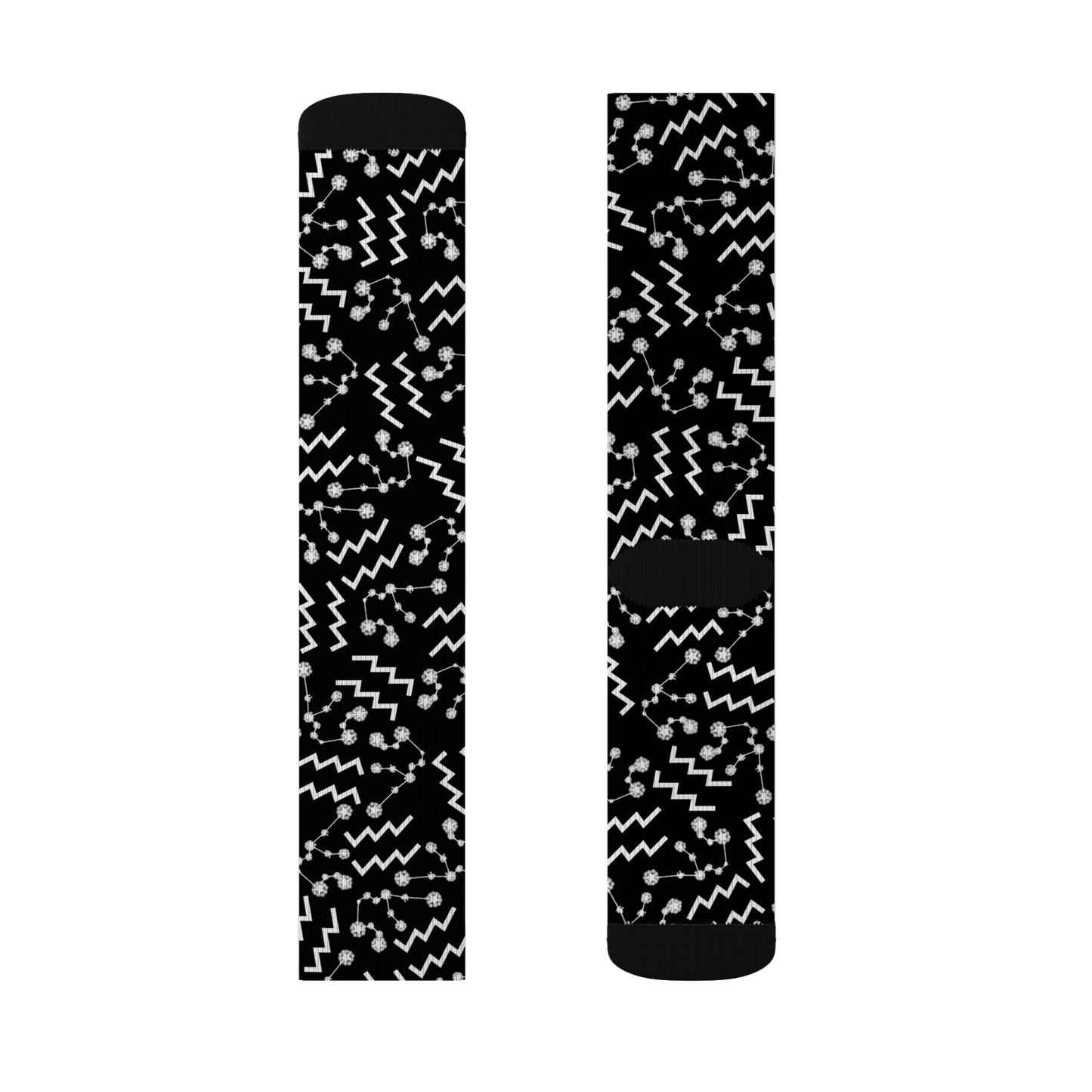 Zodiac Sublimation Socks Aquarius Zodiac sign