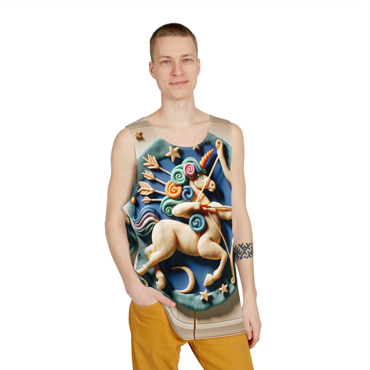 Men's Tank (AOP), Regular fit, Sagittarius Zodiac Sign