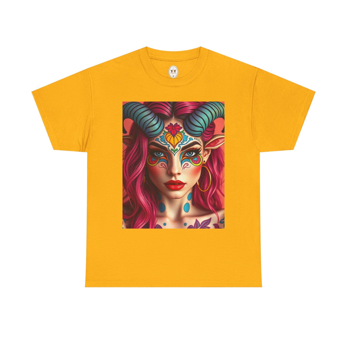 Unisex Heavy Cotton T-Shirt, Taurus, Zodiac, Sexy Art