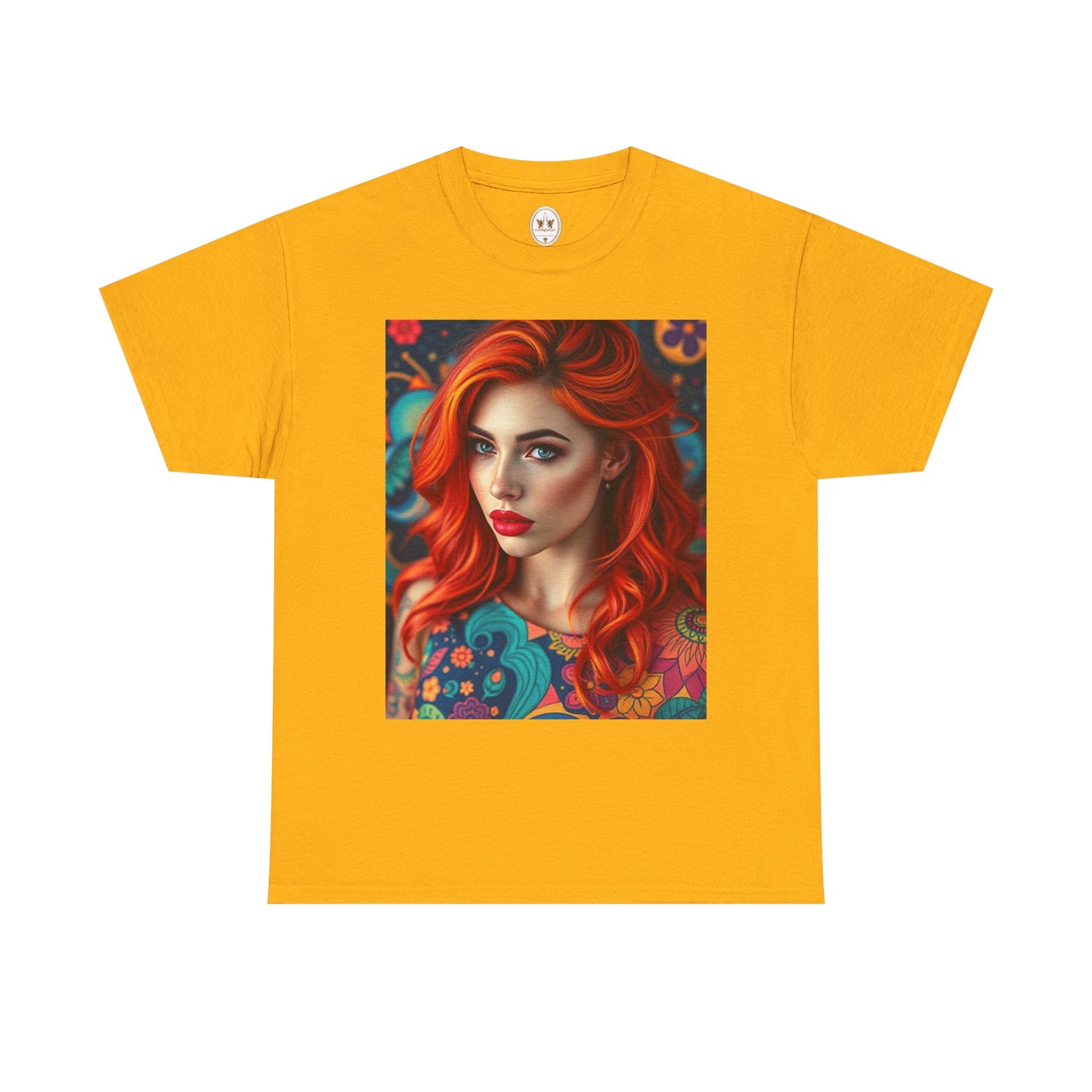 Unisex Heavy Cotton T-Shirt, Aquarius, Zodiac v1, Sexy Art