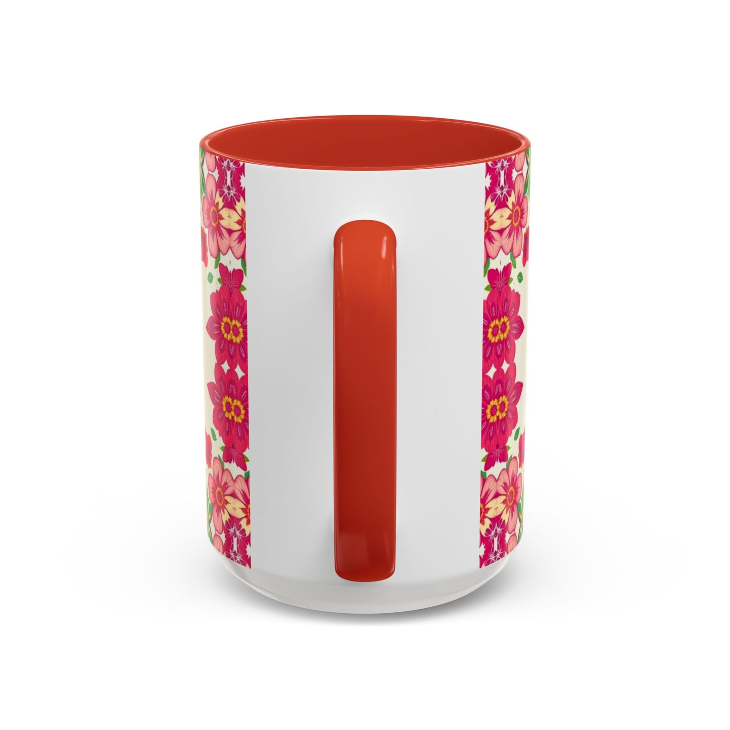 Accent Coffee Mug, Capricorn, Zodiac v2, Flower Pattern, (11, 15oz)