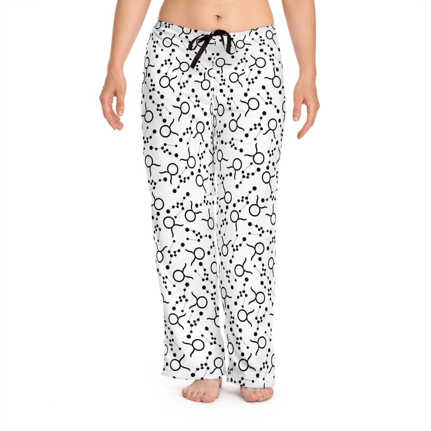 Women's Zodiac Pajama Pants (AOP) Taurus Zodiac Sign