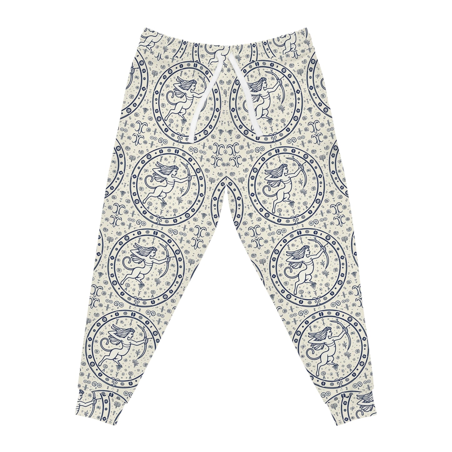 Athletic Joggers, Zodiac Design, Pattern v1, Sagittarius, AOP