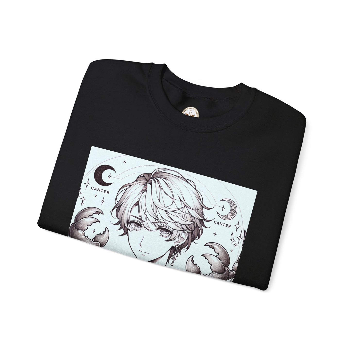 Unisex Heavy Blend™ Crewneck Sweatshirt,Two Moon, Cancer Zodiac Design