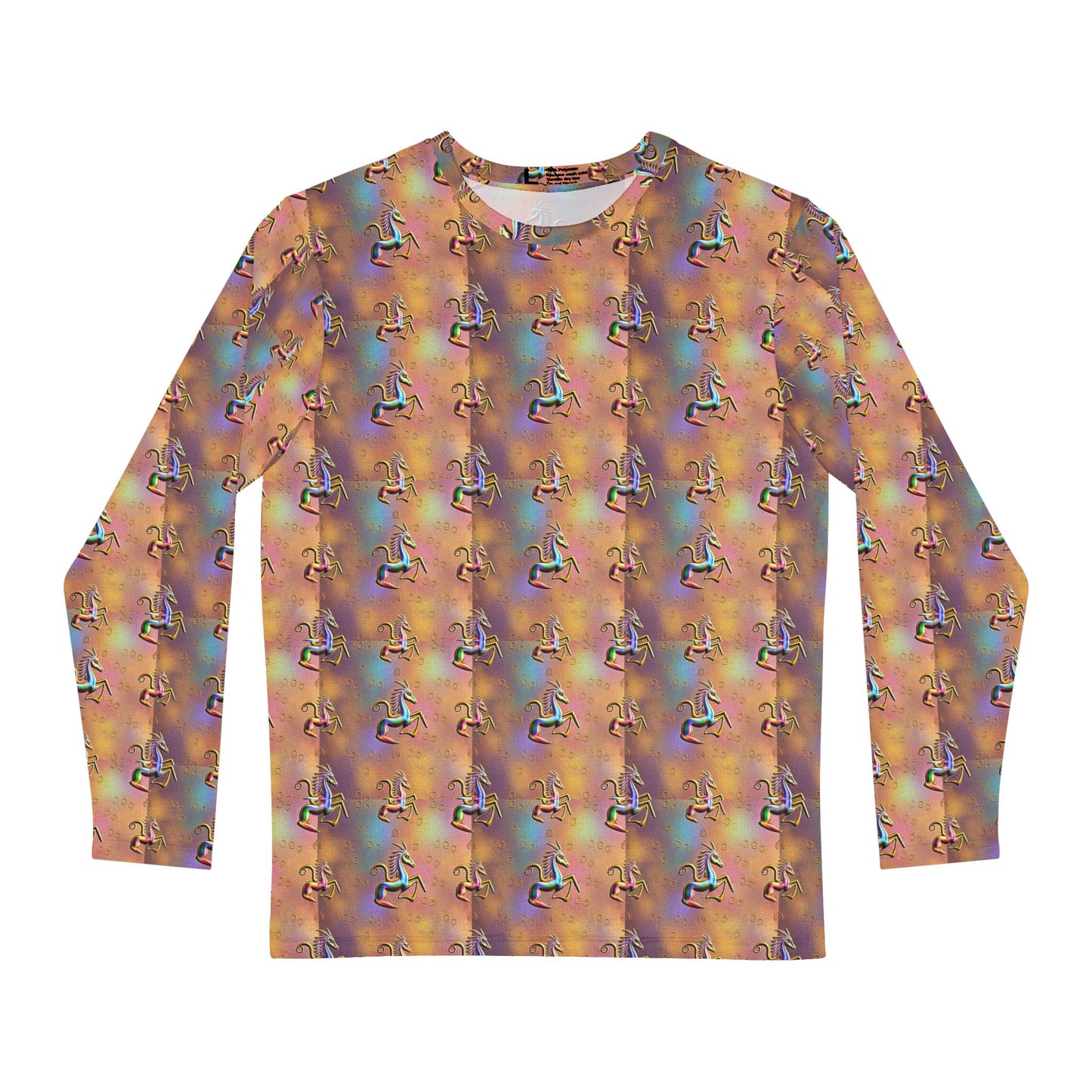Men's Long Sleeve Shirt, (AOP), Aquarius, Zodiac v2, Pattern