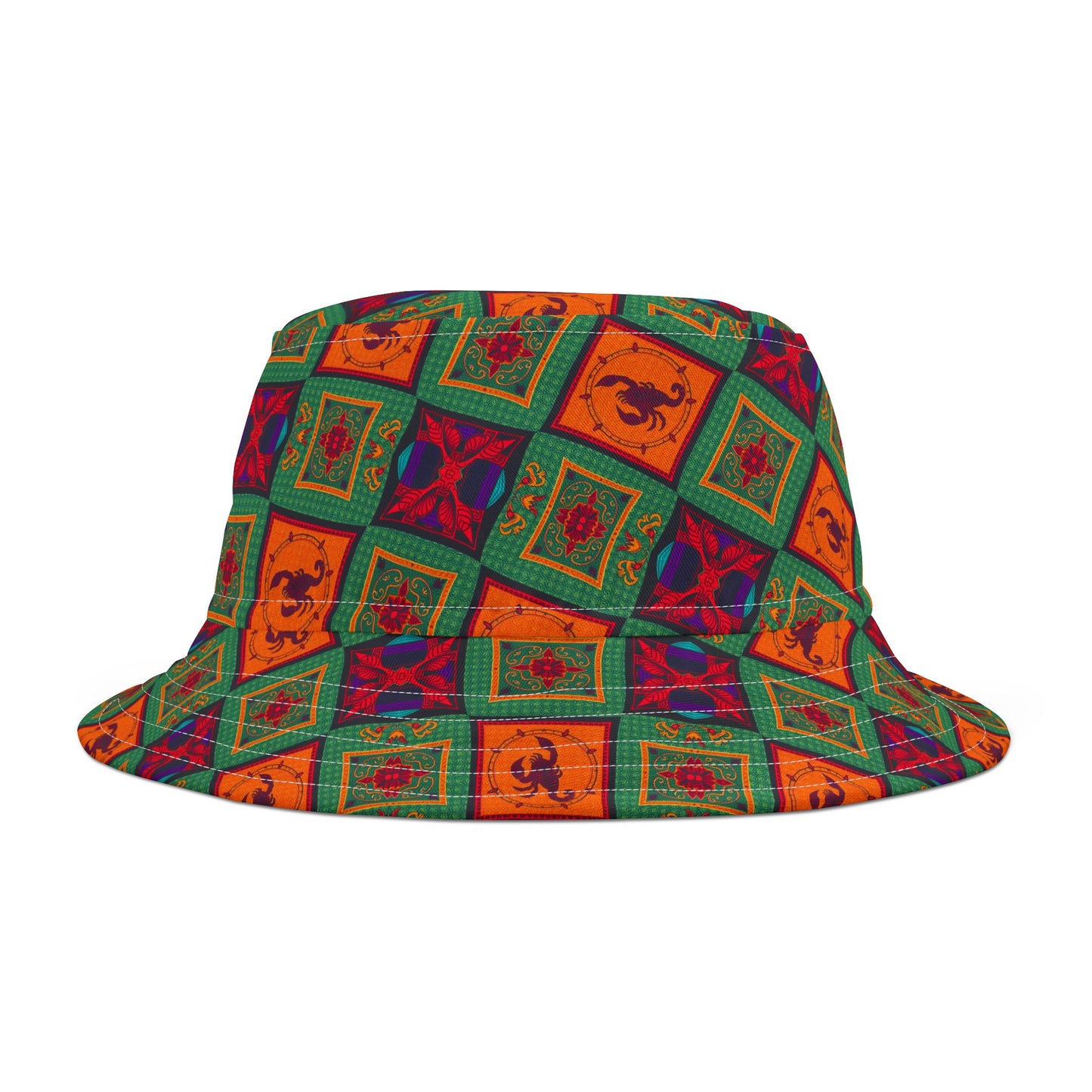 Bucket Hat, (AOP), Scorpio, Zodiac, Shape Pattern