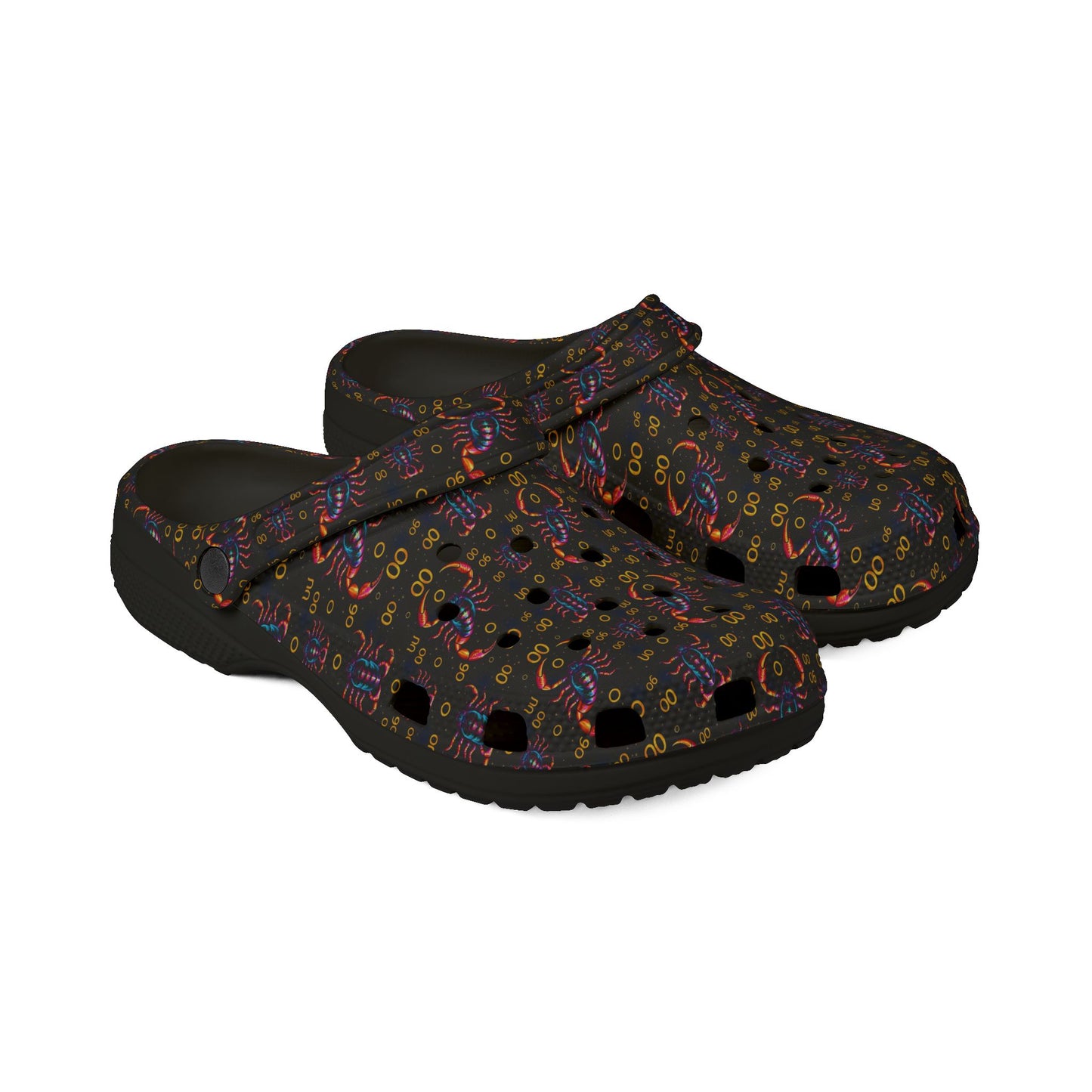 EVA Foam Rubber Shoes, (AOP), Scorpio, Zodiac v4, Pattern