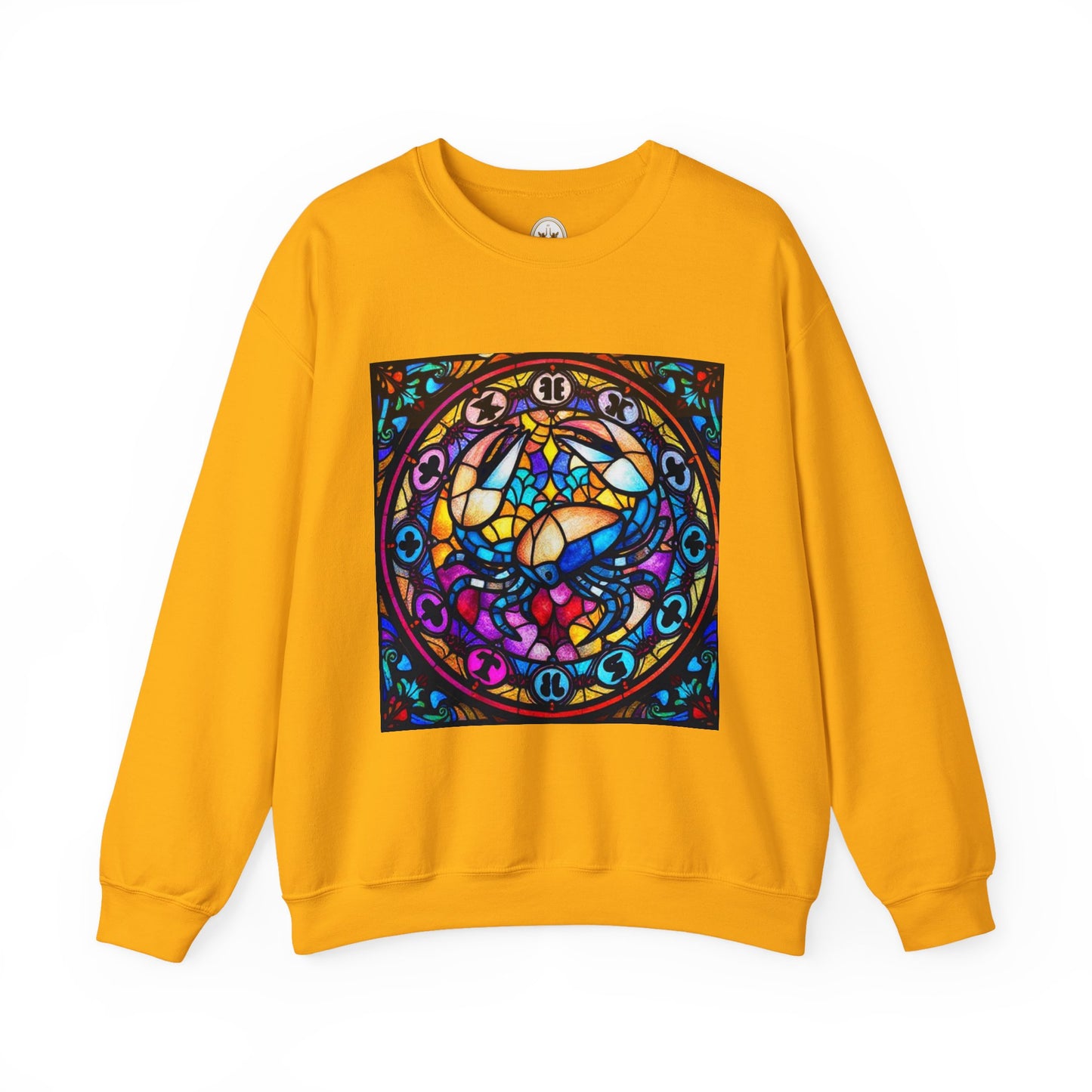 Unisex Heavy Blend™ Crewneck Sweatshirt, Glass, Cancer Zodiac Design