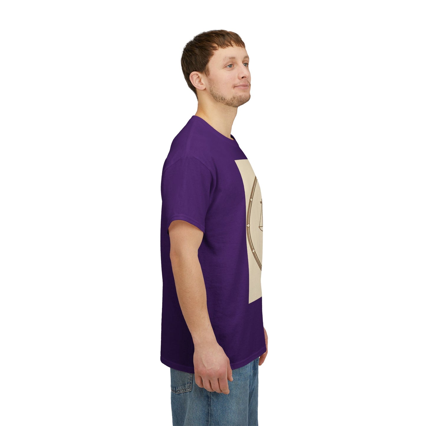 Unisex Heavy Cotton T-Shirt, Libra Goddess v1, Zodiac Design
