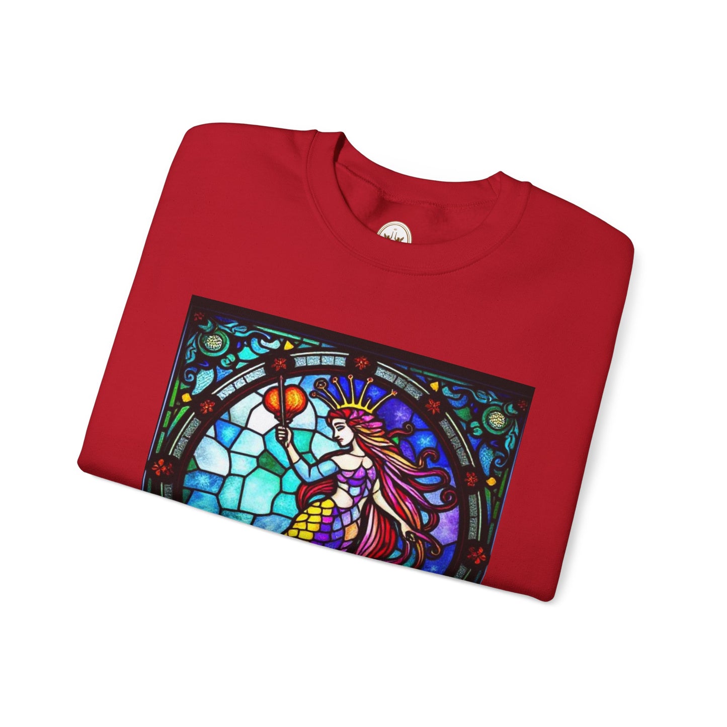 Unisex Heavy Blend™ Crewneck Sweatshirt, Glass, Aquarius Zodiac Design