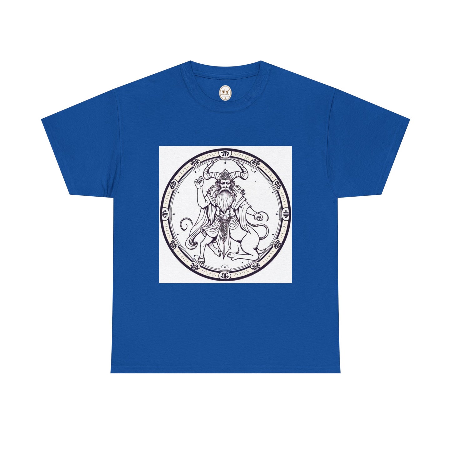 Unisex Heavy Cotton T-Shirt, Bull Centaur v1, Taurus Zodiac Design
