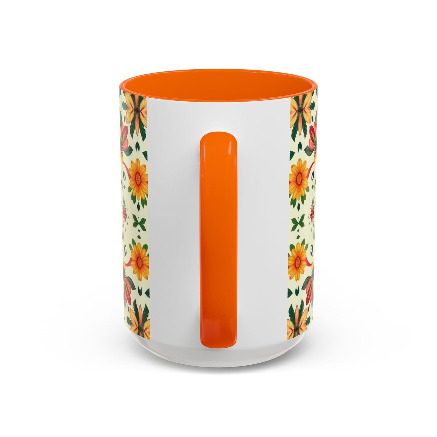 Accent Coffee Mug, Aries, Zodiac, Flower Pattern, (11, 15oz)