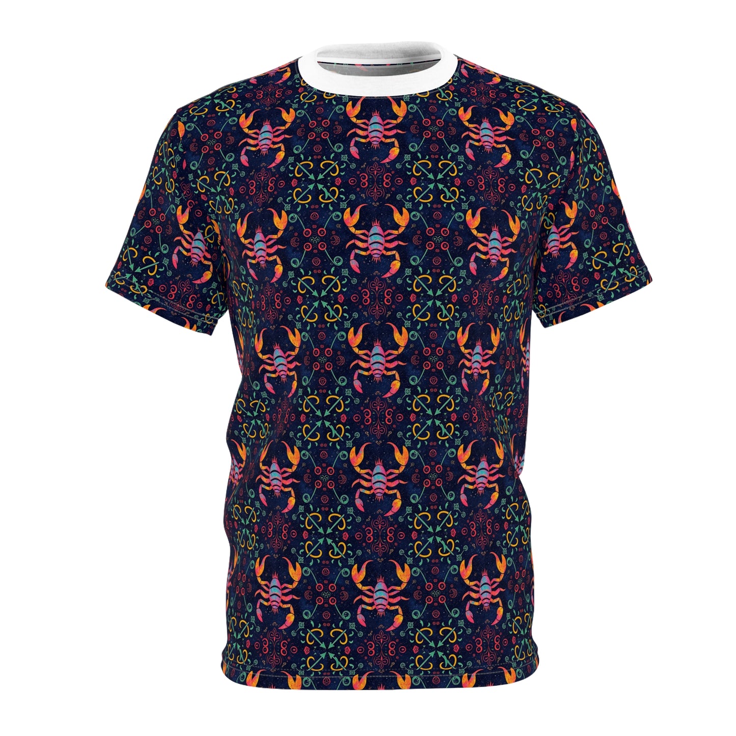 Unisex Cut & Sew T-Shirt, AOP, Scorpio, Zodiac, Pattern