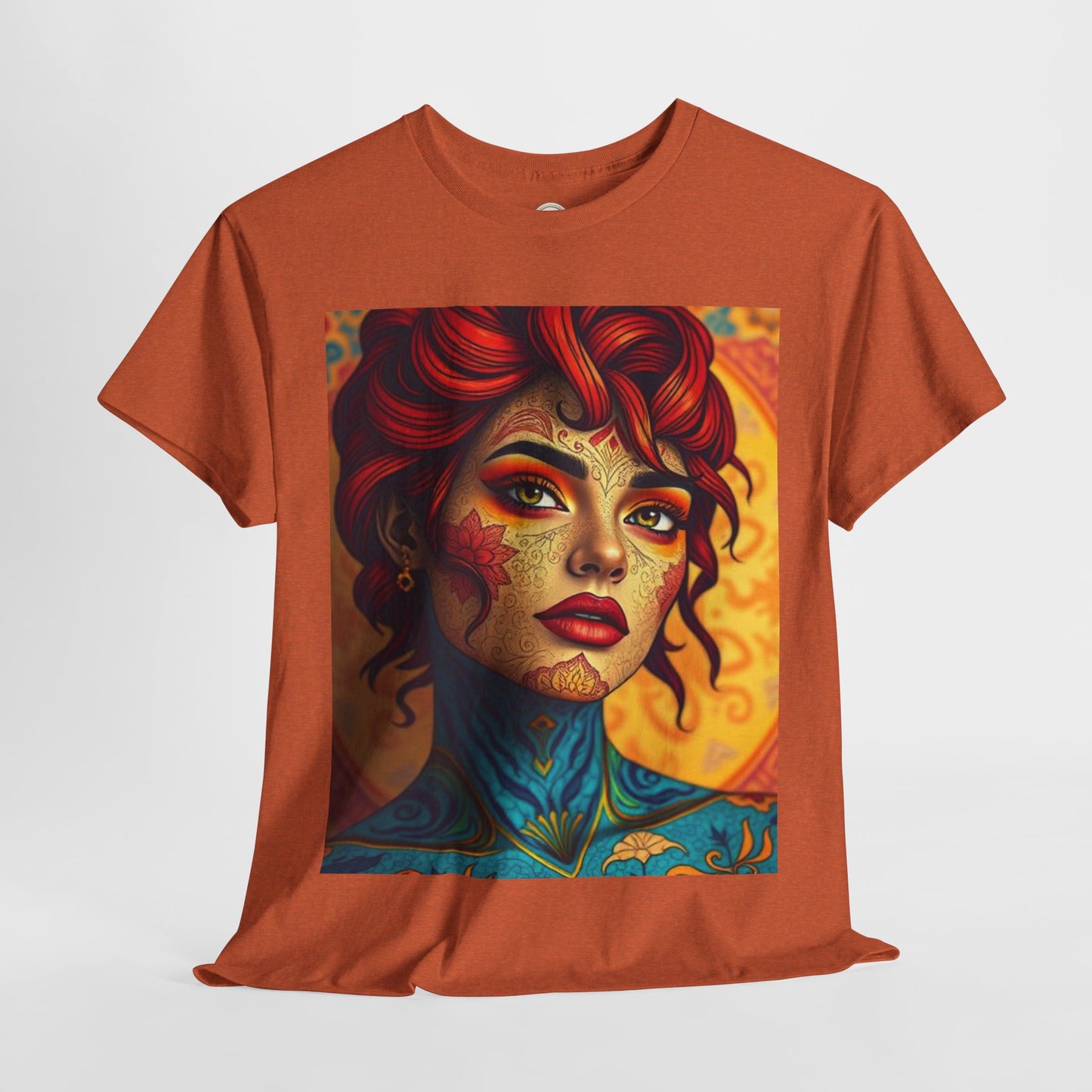 Unisex Heavy Cotton T-Shirt, Aquarius, Zodiac, Sexy Art