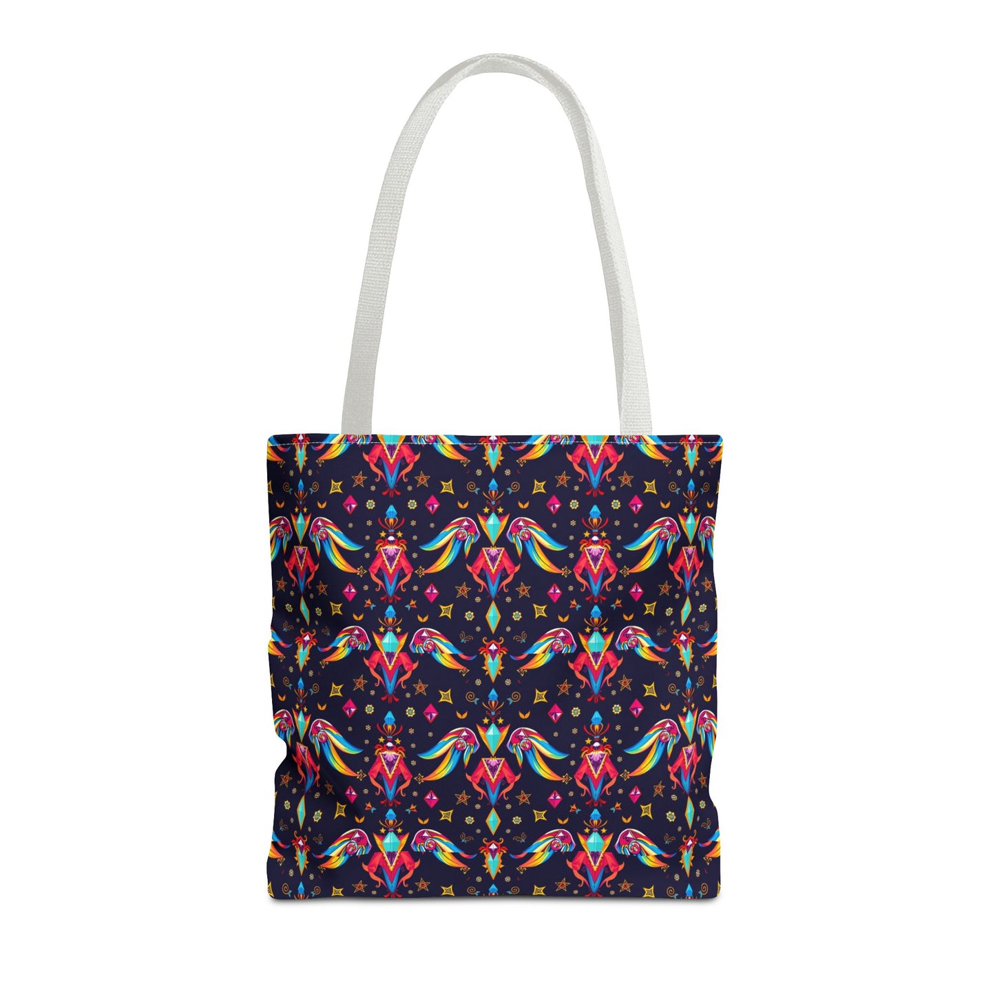Tote Bag (AOP), Virgo, Zodiac v1, Jewel Pattern