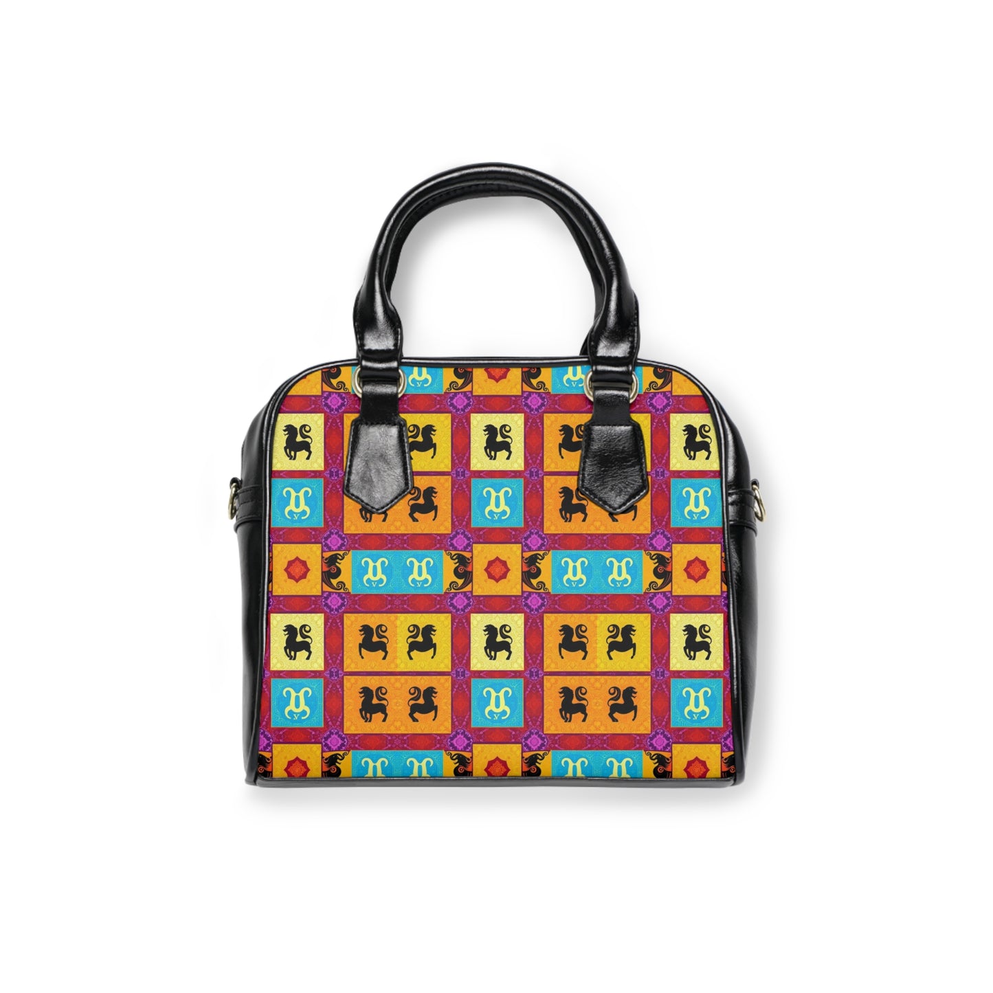 Shoulder Handbag, Virgo, Zodiac, Shapes Pattern