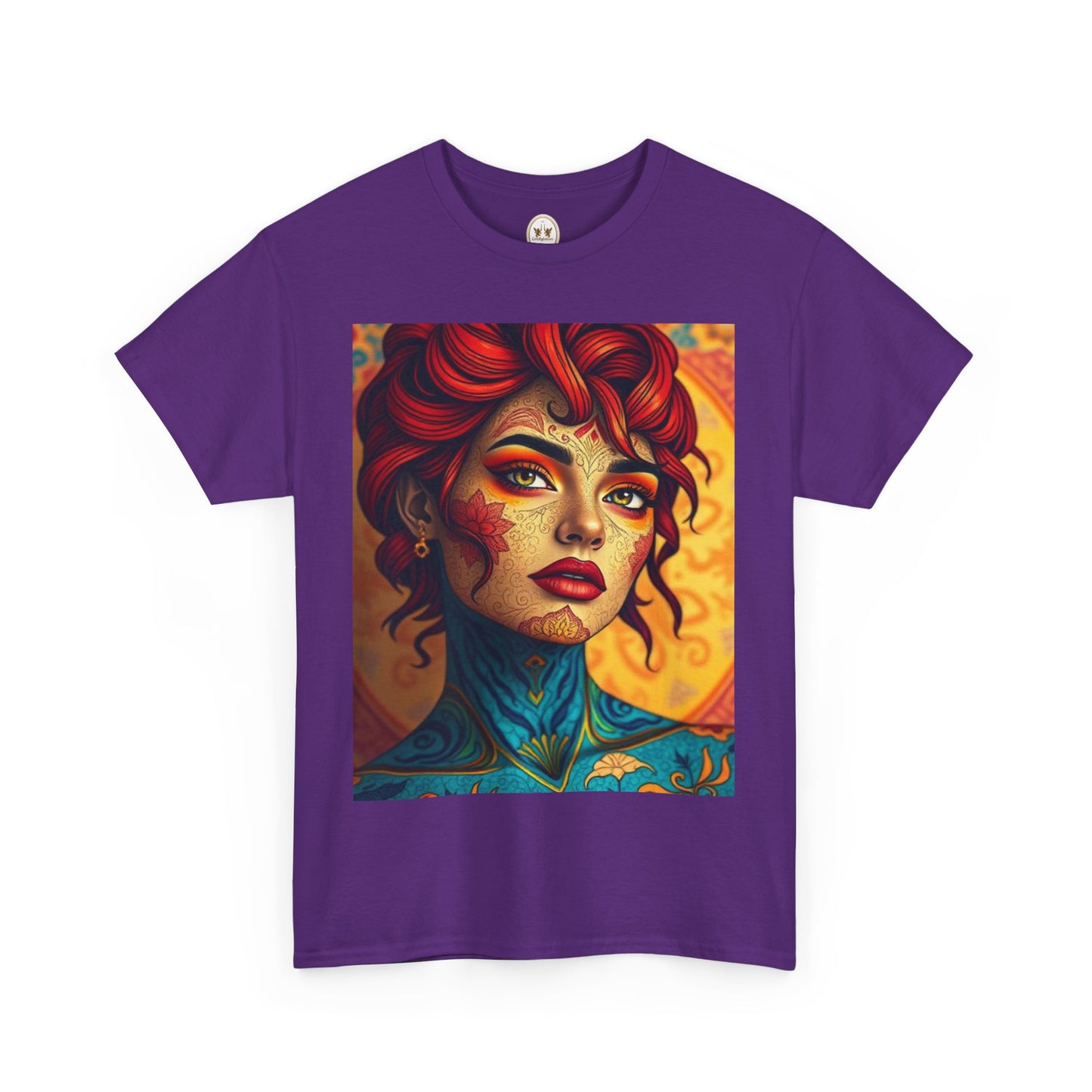 Unisex Heavy Cotton T-Shirt, Aquarius, Zodiac, Sexy Art