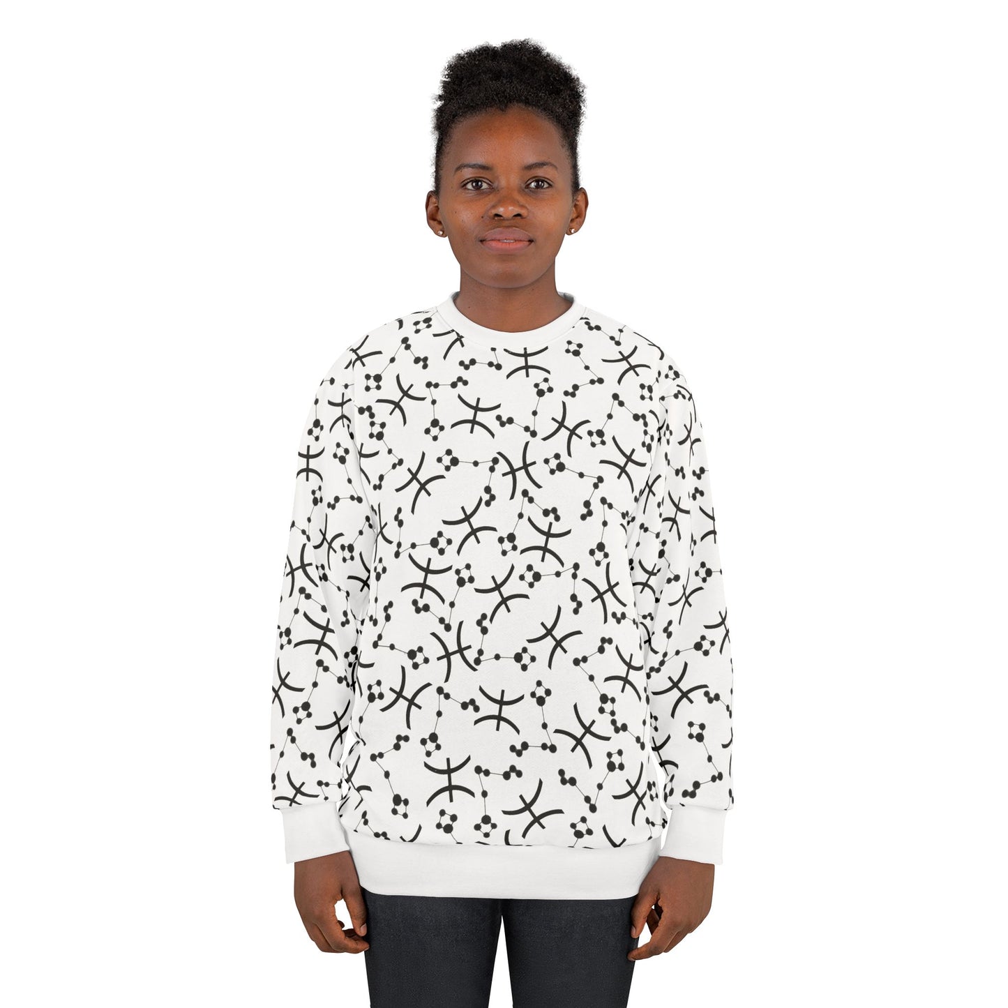 Zodiac AOP Unisex Sweatshirt Pisces Zodiac Sign