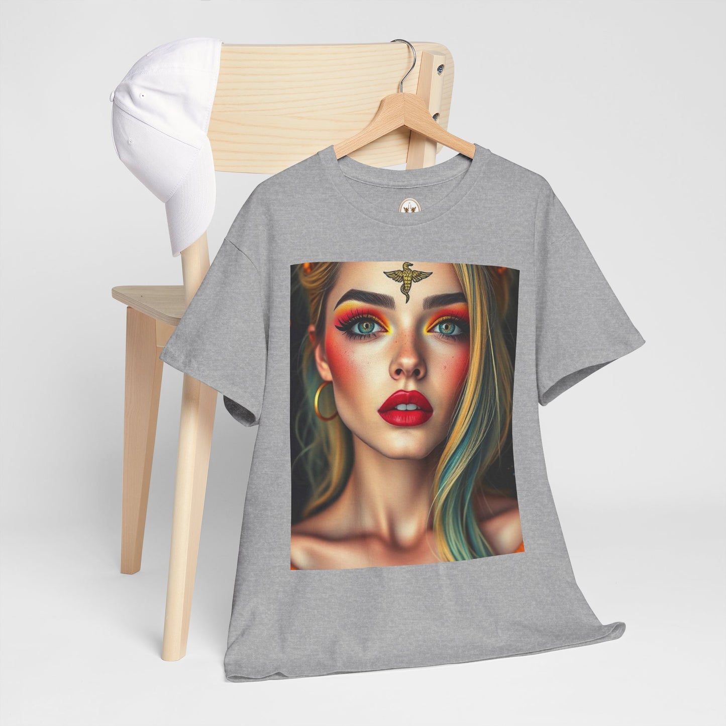 Unisex Heavy Cotton T-Shirt, Virgo, Zodiac, Sexy Art